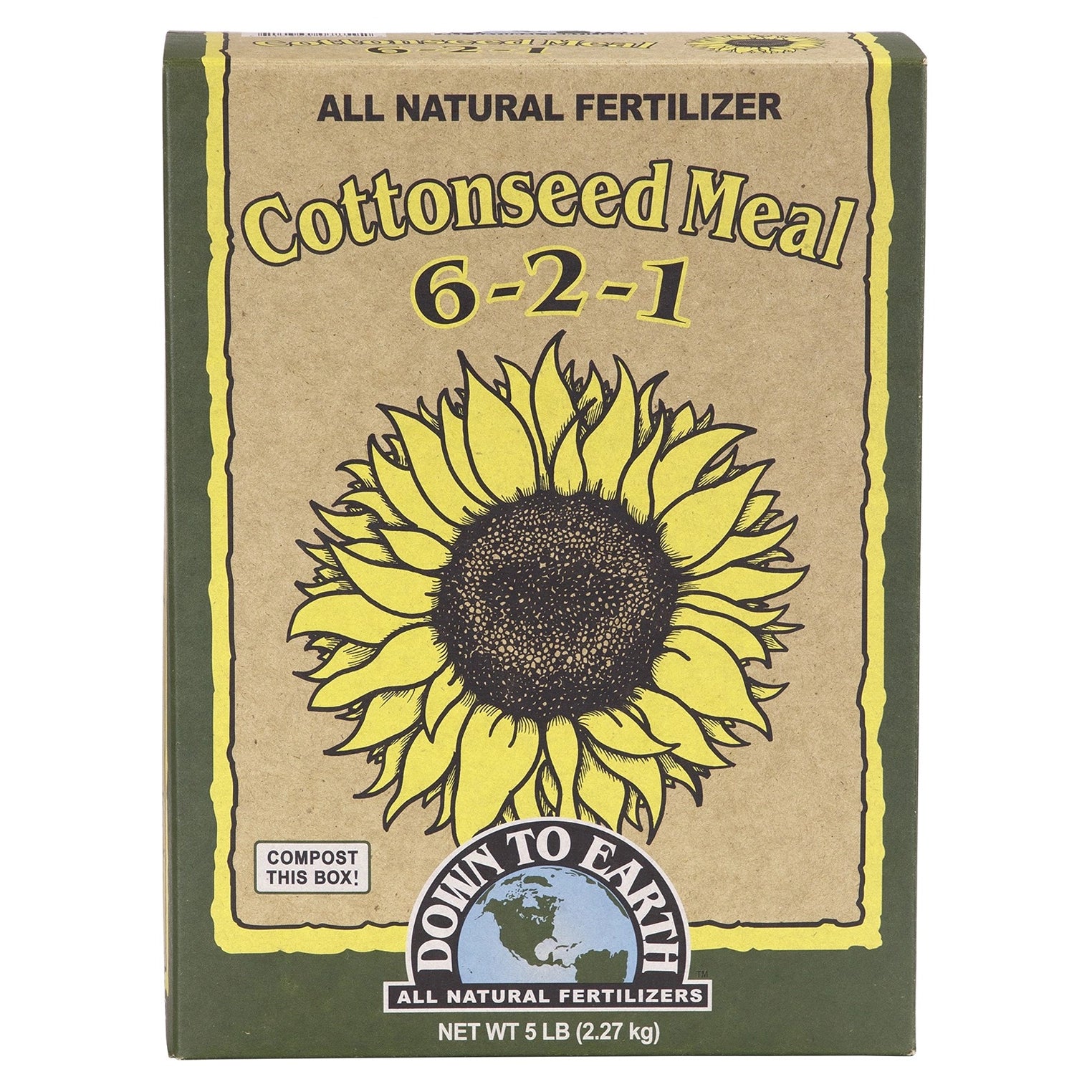 Down To Earth Cottonseed Meal.