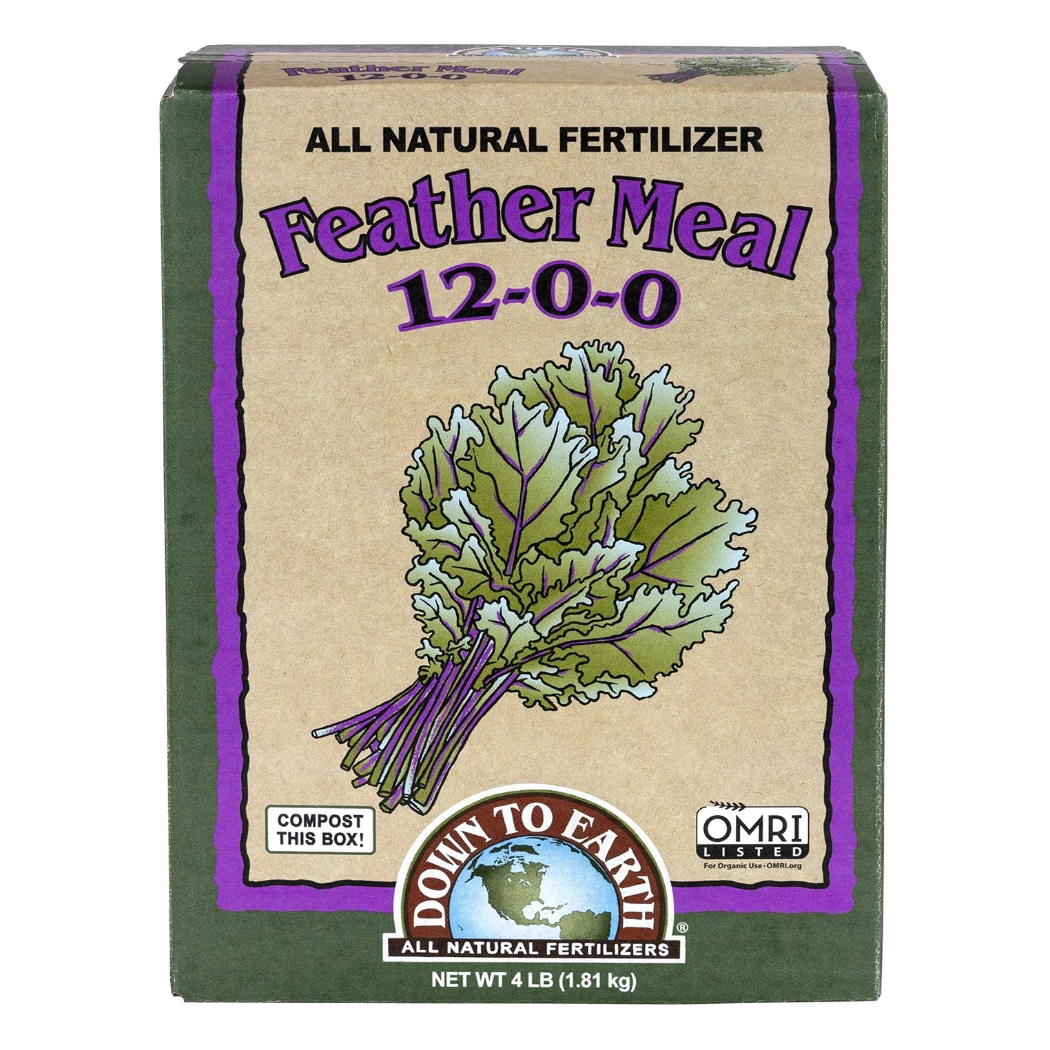 Down To Earth Feather Meal, 4 lb. - Case of 6.