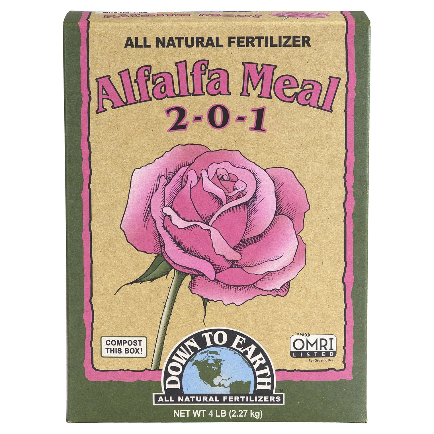 Down To Earth Alfalfa Meal, 4 lb. - Case of 6.