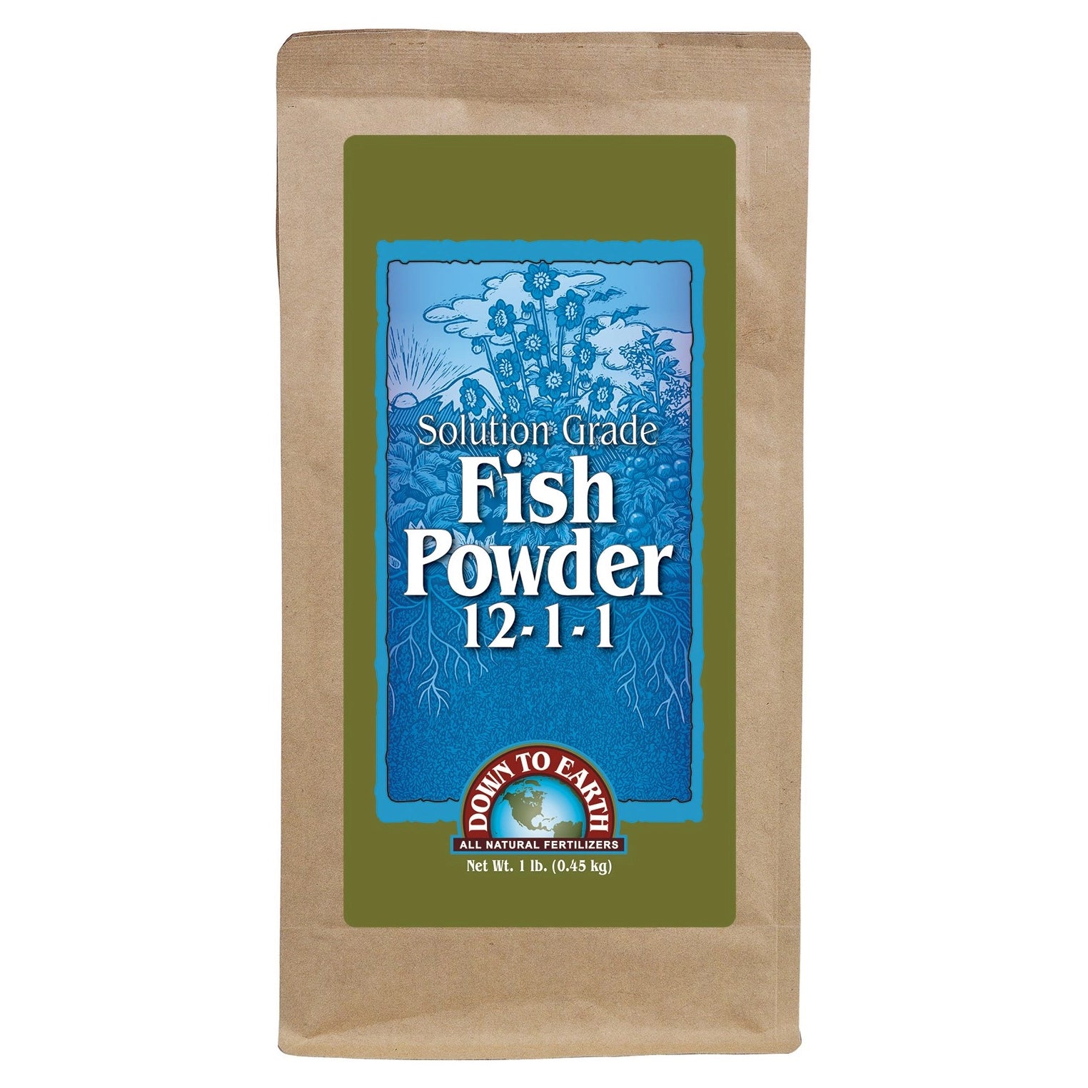 Down To Earth Fish Powder.