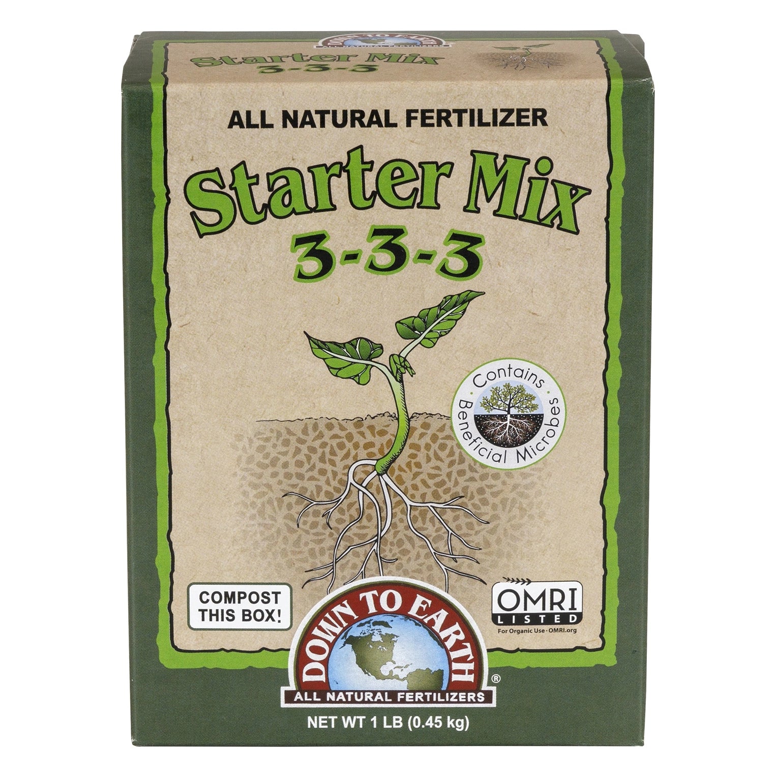 Down To Earth Starter Mix, 1 lb. - Case of 12.