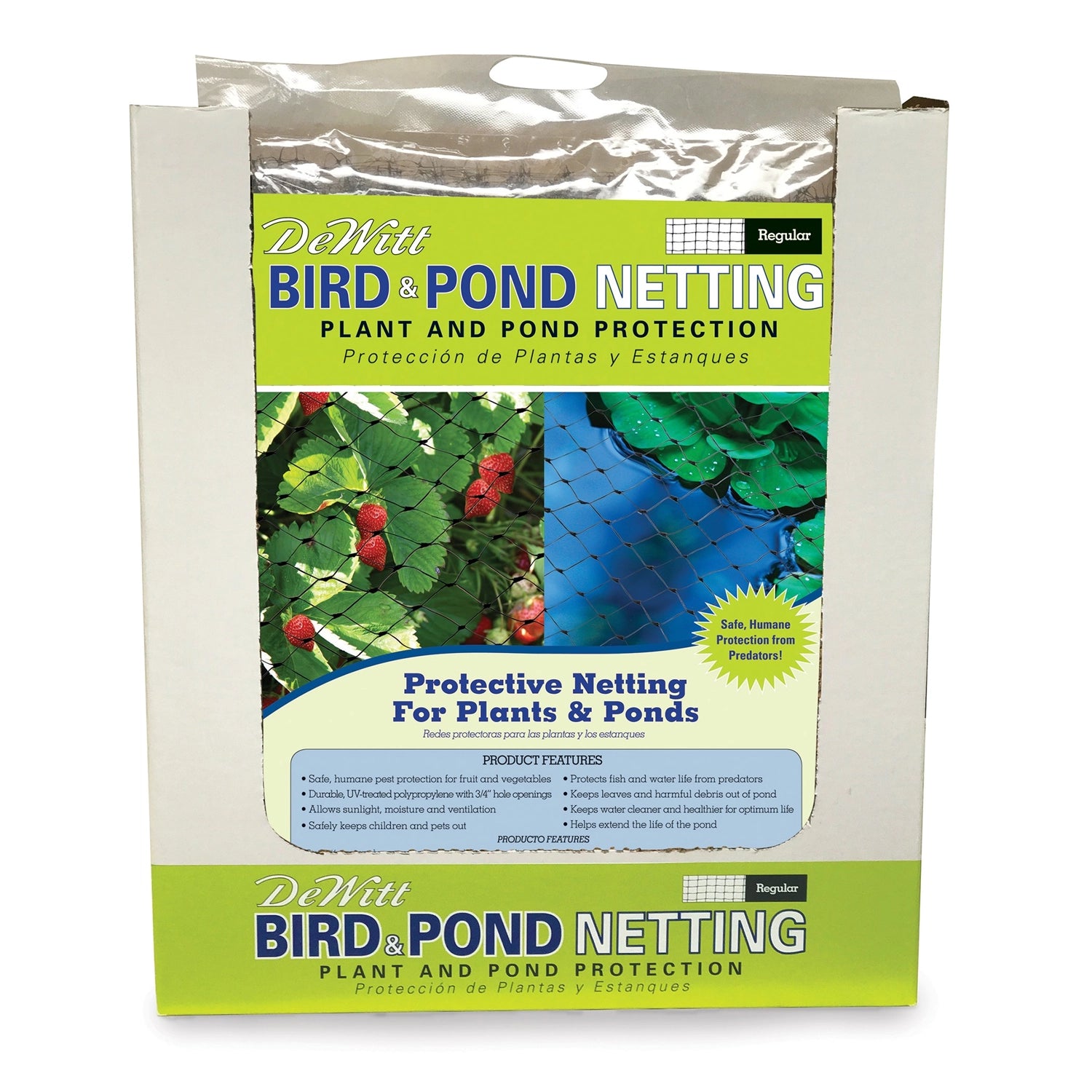 anti bird net for fish pond DeWitt Bird and Pond 3/4 Inch Netting, Black, 14 Foot x 45 Foot