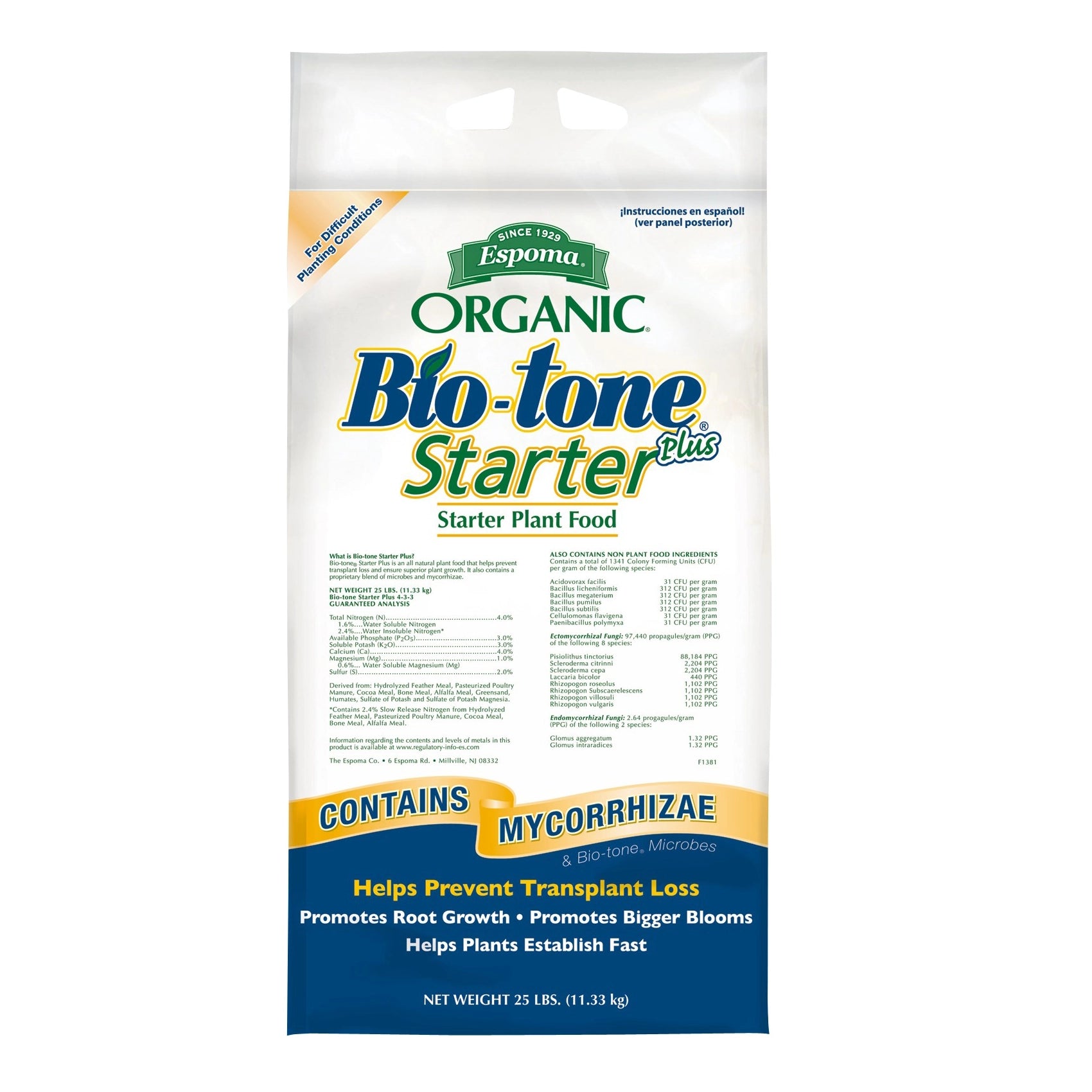 Espoma Organic Bio-Tone Starter Plus 4-3-3