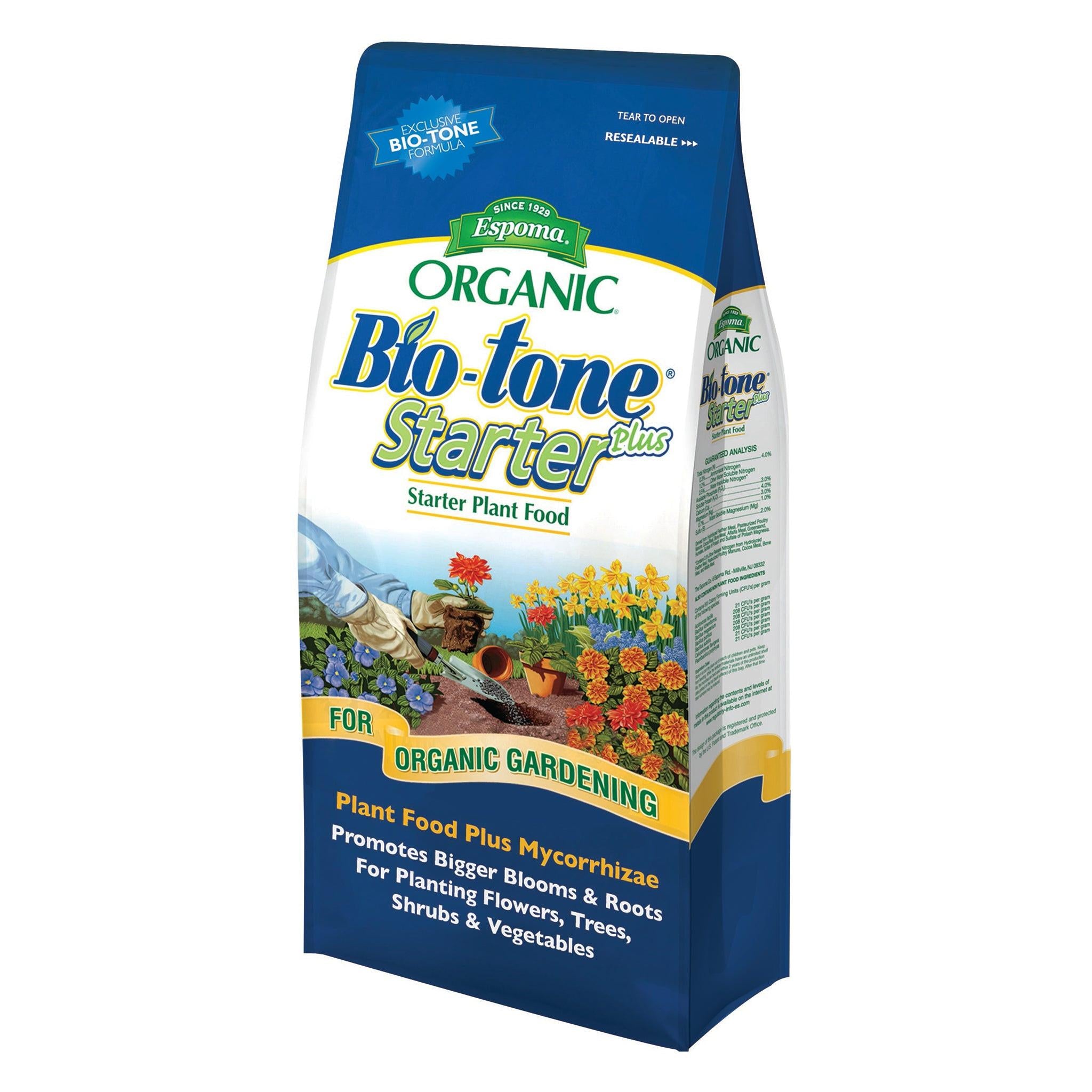 Espoma Organic Bio-Tone Starter Plus 4-3-3, 4 lbs..