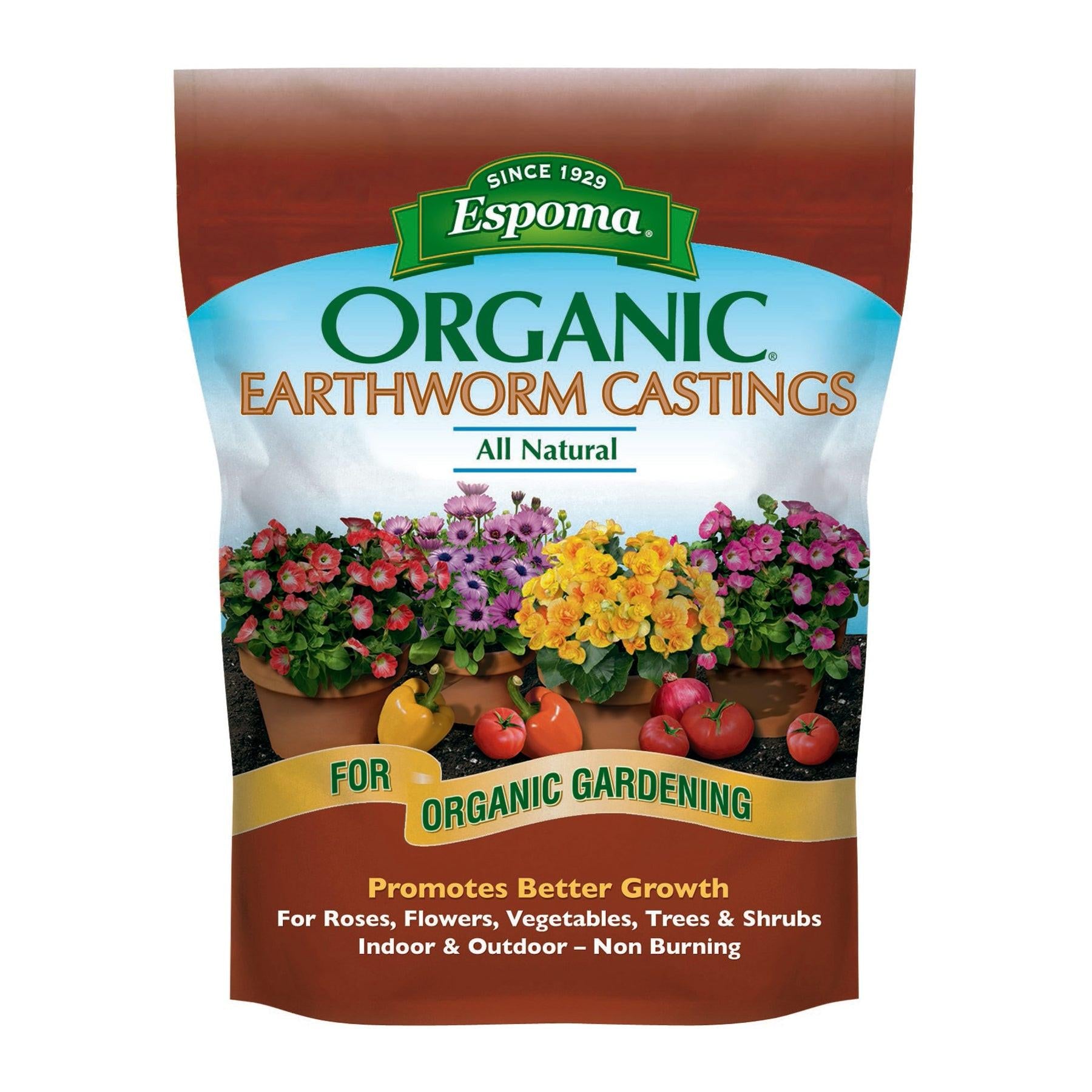 Espoma Earthworm Castings, 4 Qt. Bag.