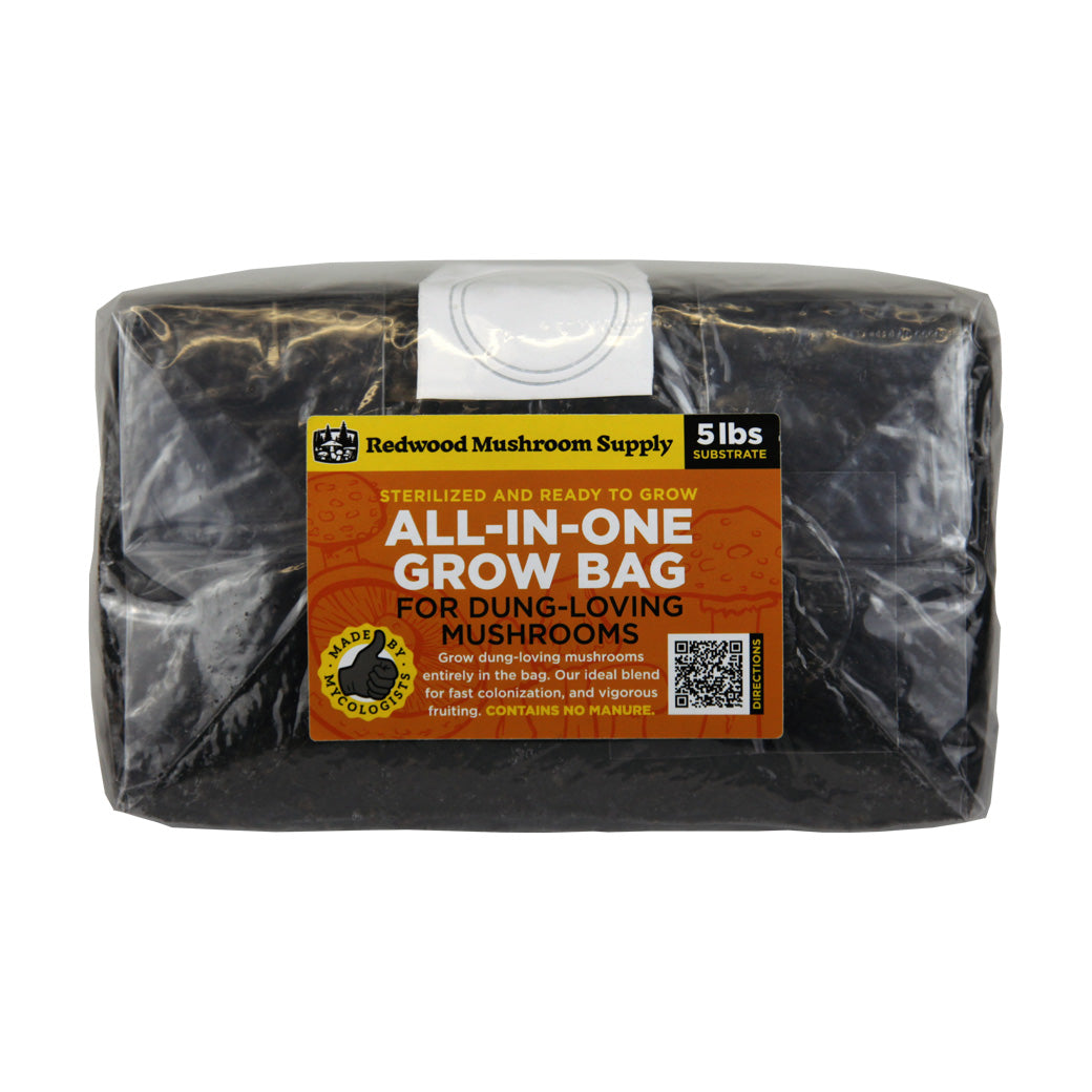 Redwood Mushroom Supply All-in-One Mushroom Grow Bag - Dung Loving