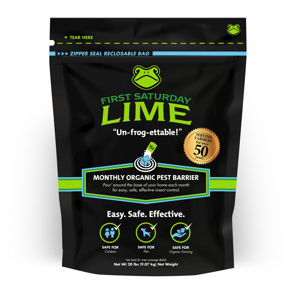 First Saturday Lime Monthly Organic Pest Barrier, 20 lbs. - Pack of 2