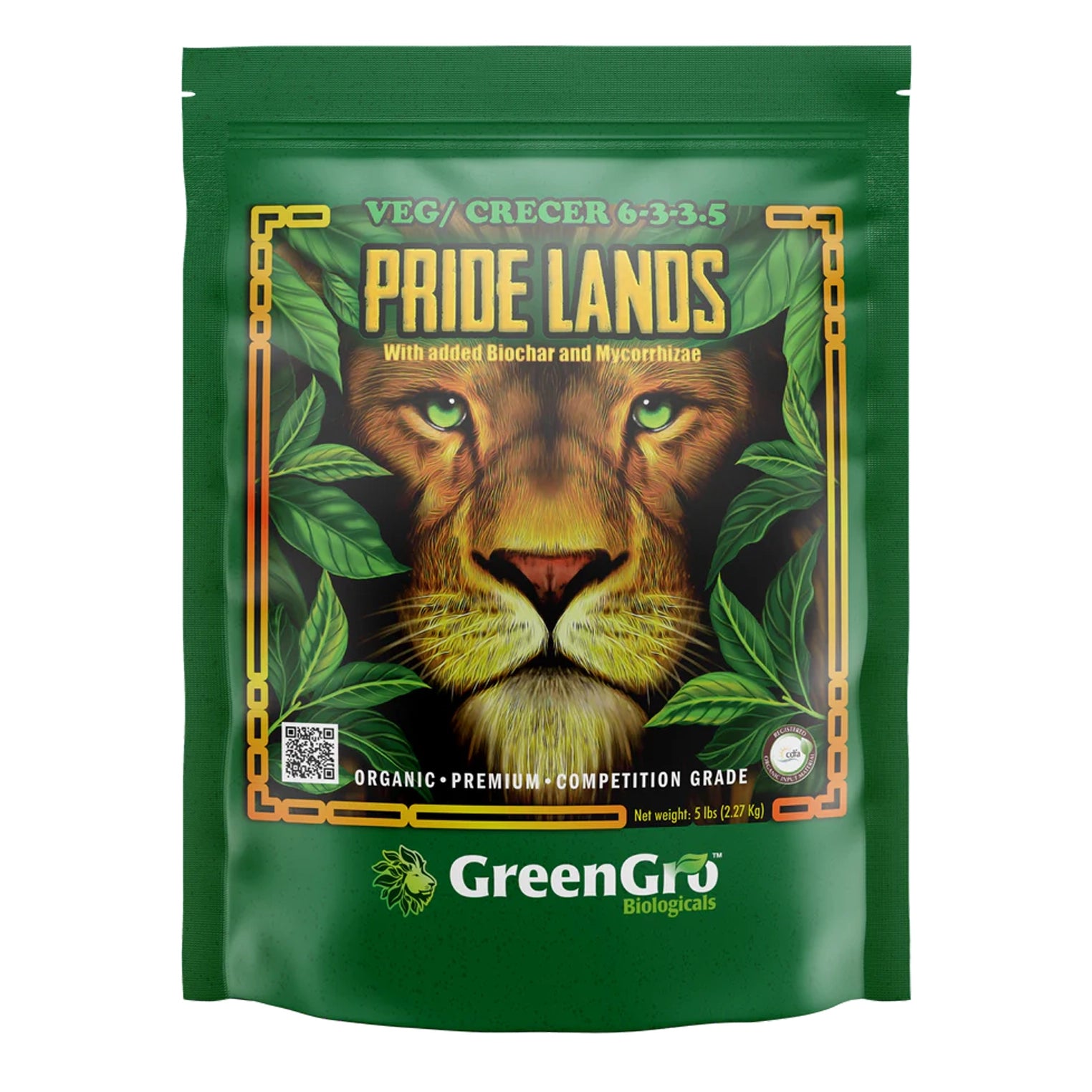 GreenGro Biologicals Pride Lands Veg Fertilizer