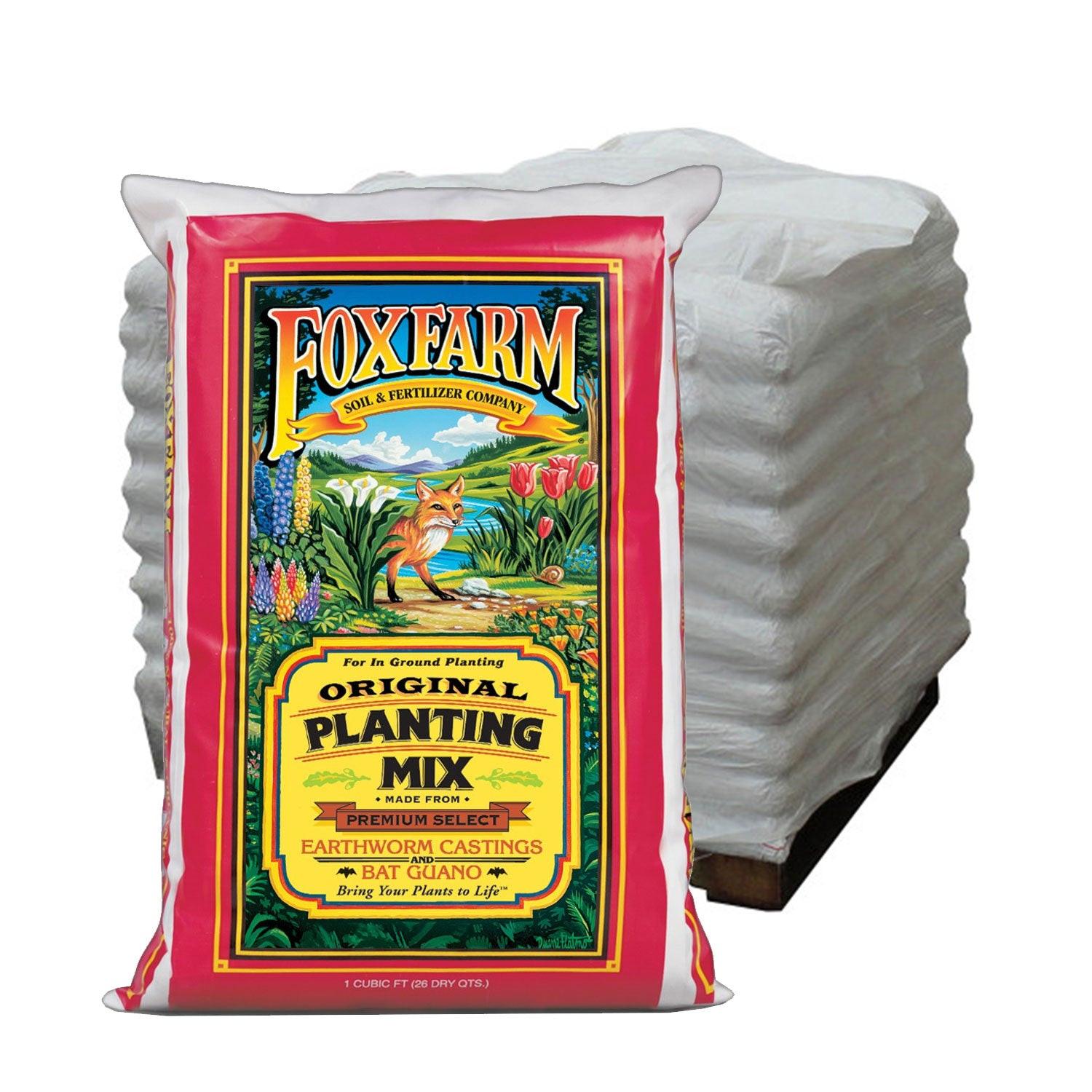 FoxFarm Original Planting Mix, 1 Cubic Foot Bag - Pallet of 75 Bags.