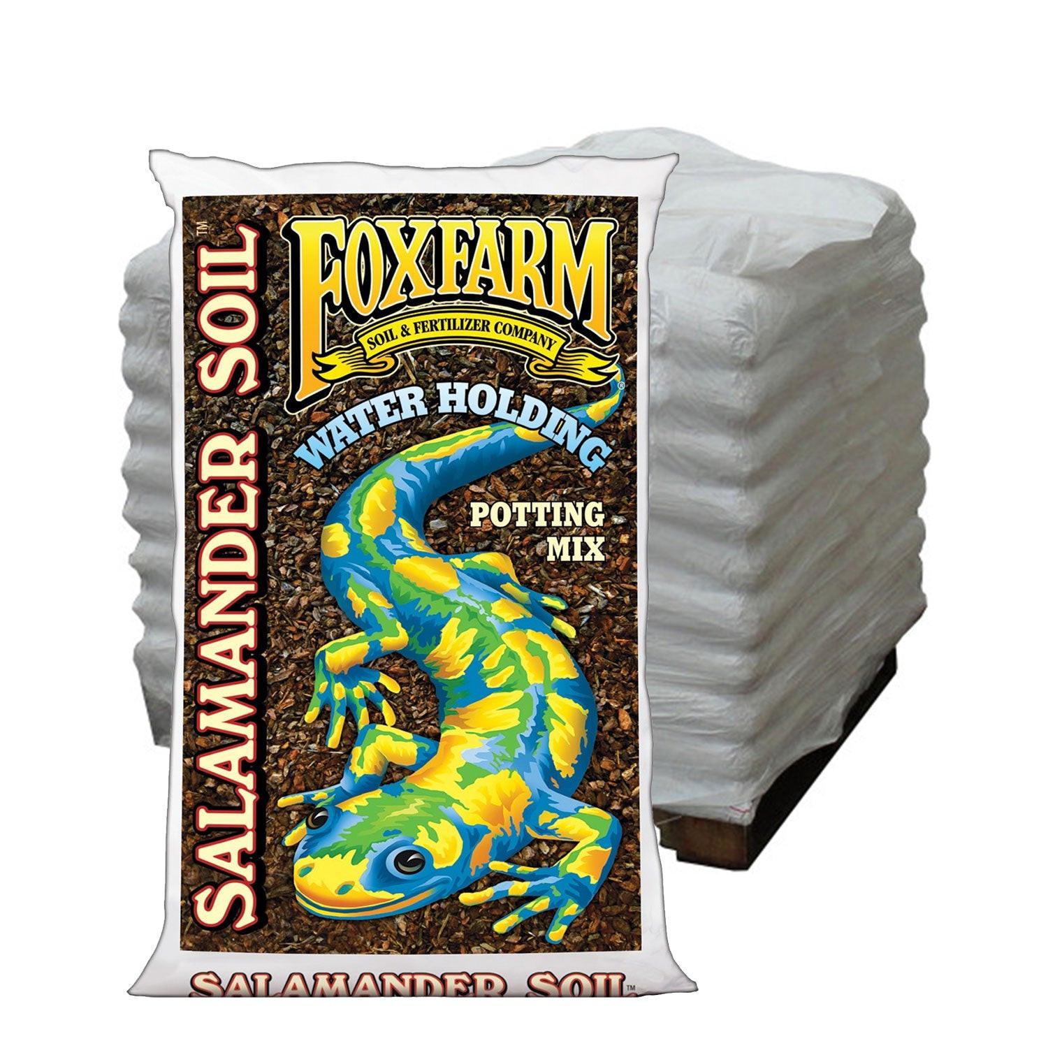 FoxFarm Salamander Soil Potting Mix, 1.5 Cubic Feet - Pallet of 60 Bags.