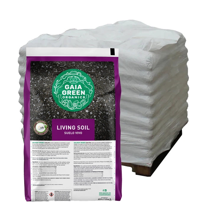 Gaia Green Organics Living Soil, 1.5 Cu. Ft. Bag, Pallet of 75 Bags