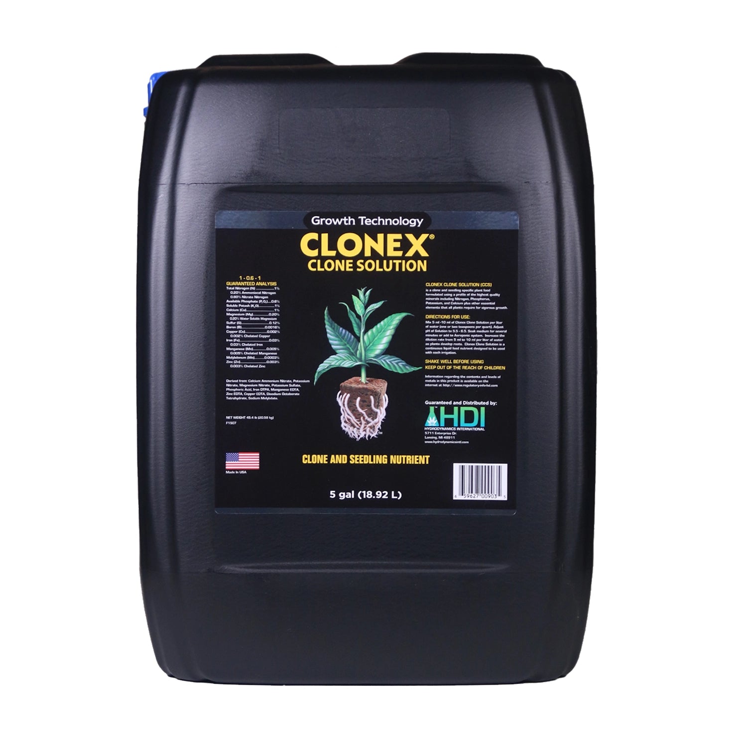 Clonex Clone Solution, 5 Gallon - Cloning & Propagation Clonex Clone Solution, 5 Gallon - Cloning & Propagation