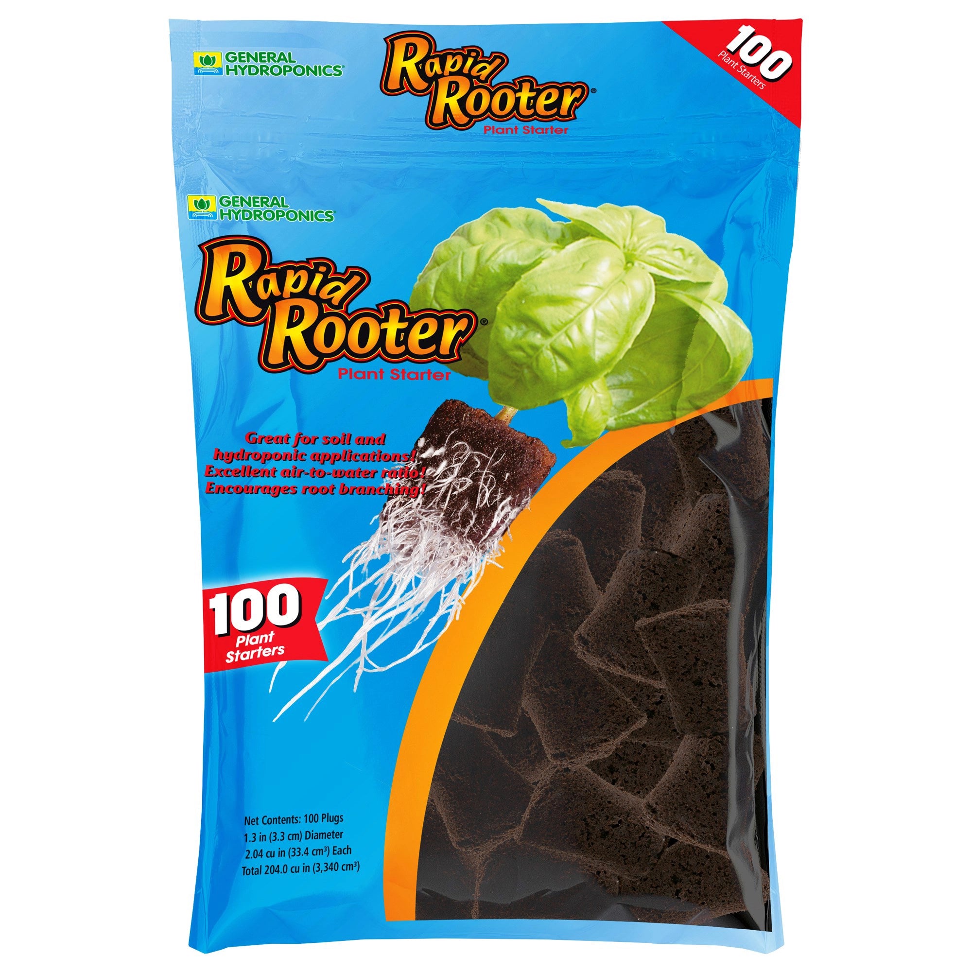 General Hydroponics Rapid Rooter Plugs for Clones and Seeds