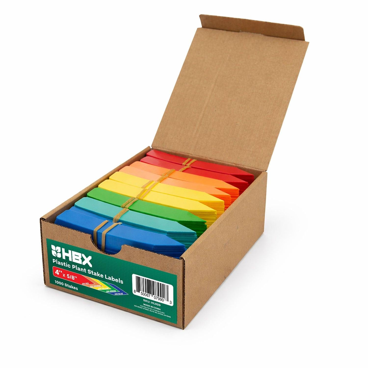 HBX Plant Labels, Multicolor - Case of 1,000.