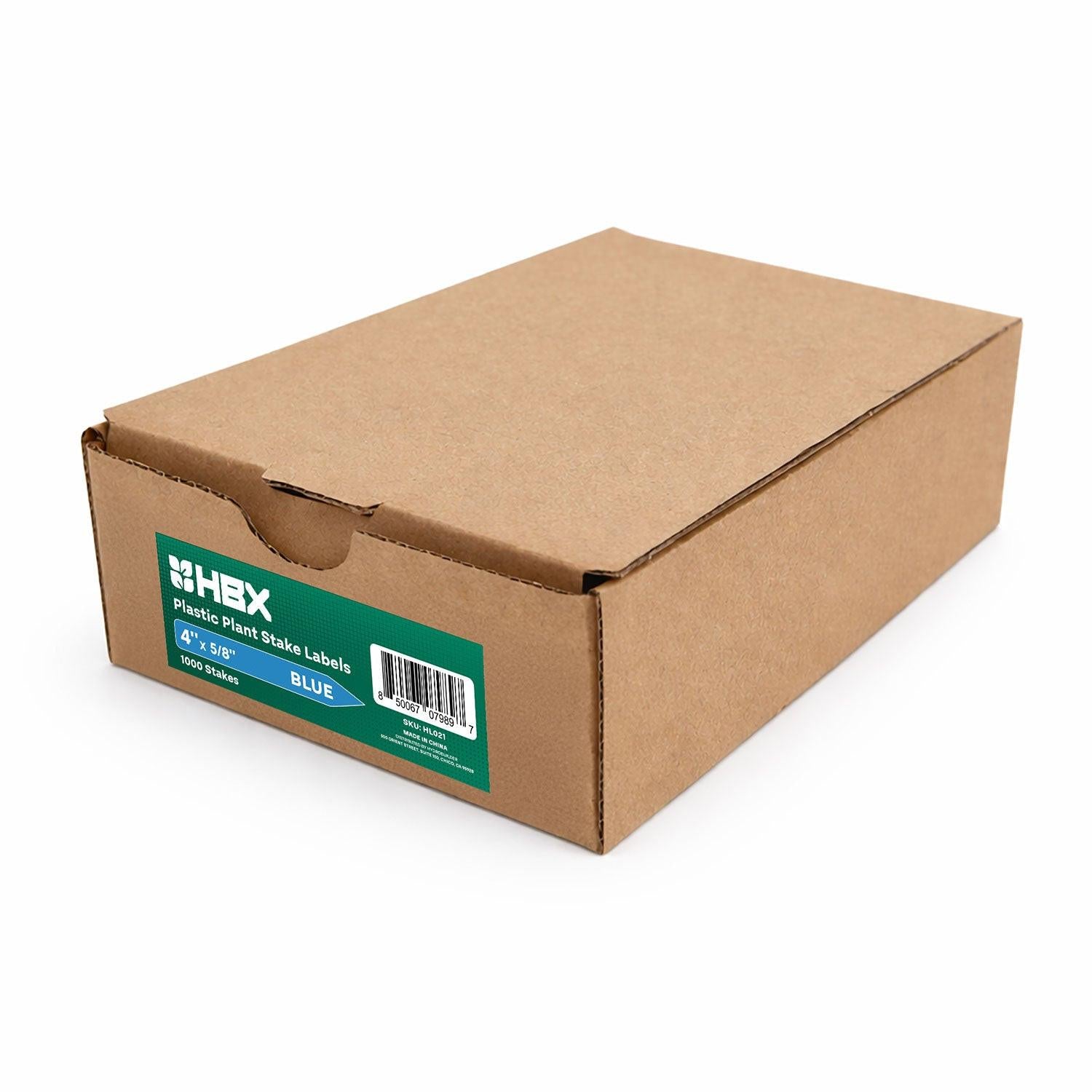 HBX Plant Labels, Blue - Case of 1,000.