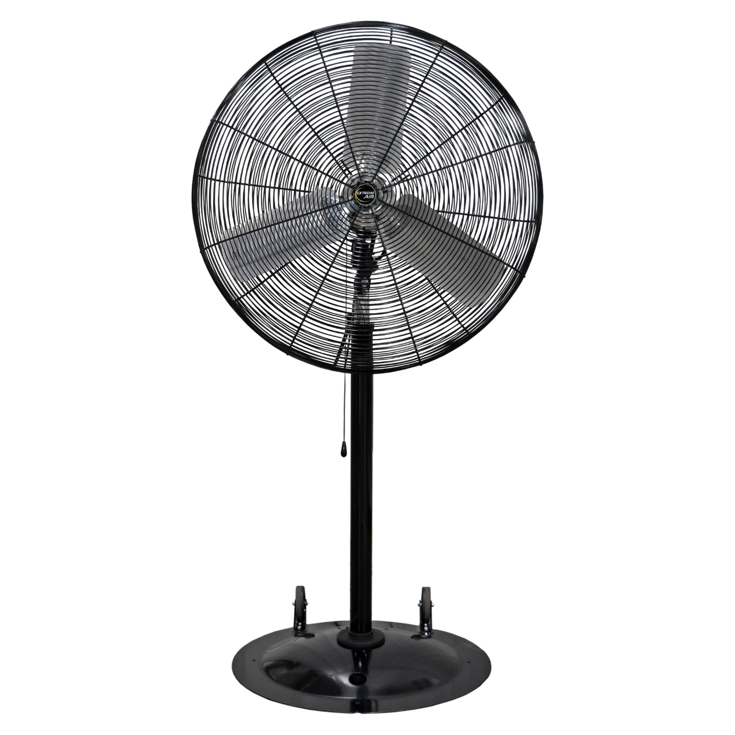 J&D Manufacturing Black Heavy Duty Industrial Pedestal Fan