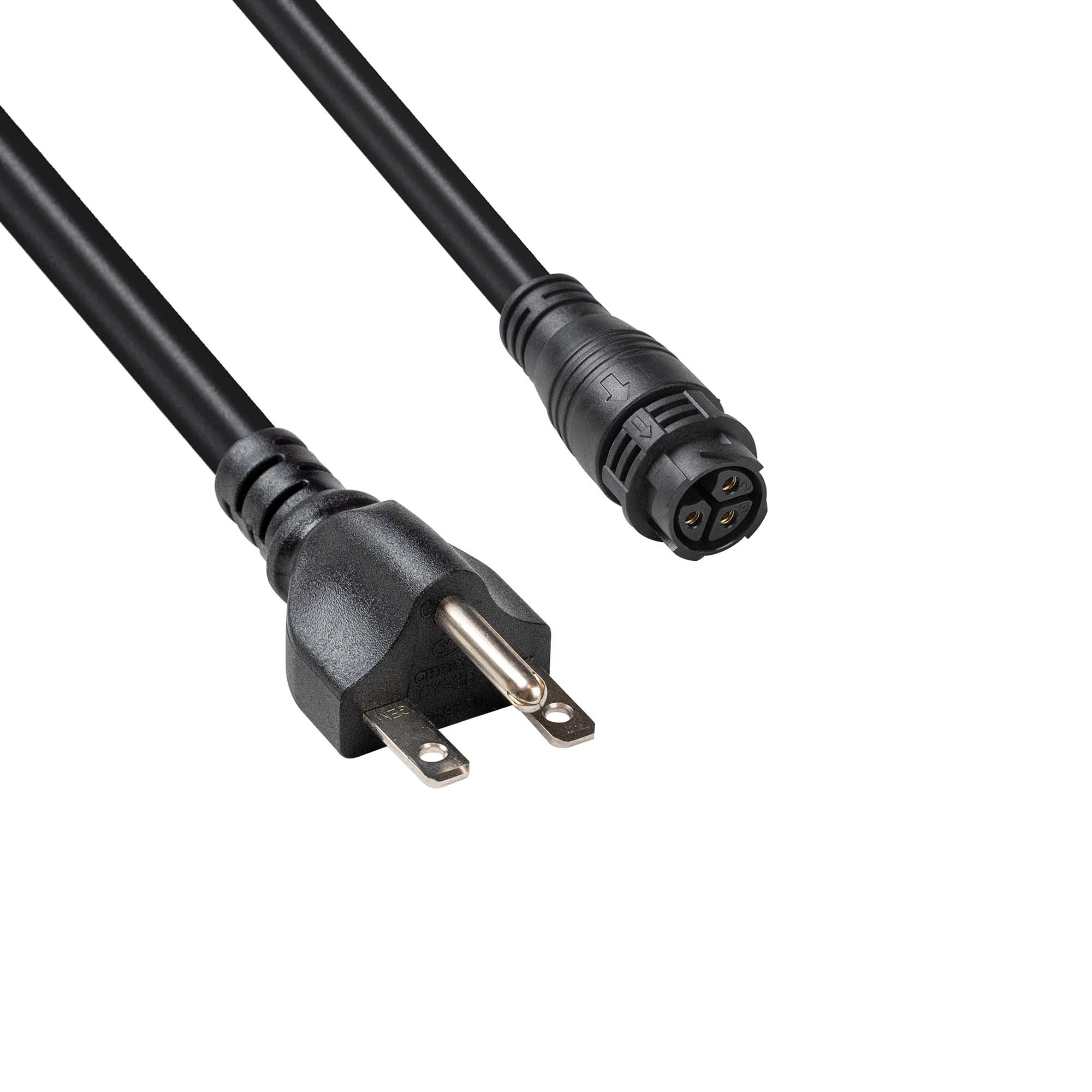 Iluminar Cable Logic AC Power Cord, 10 Inch.