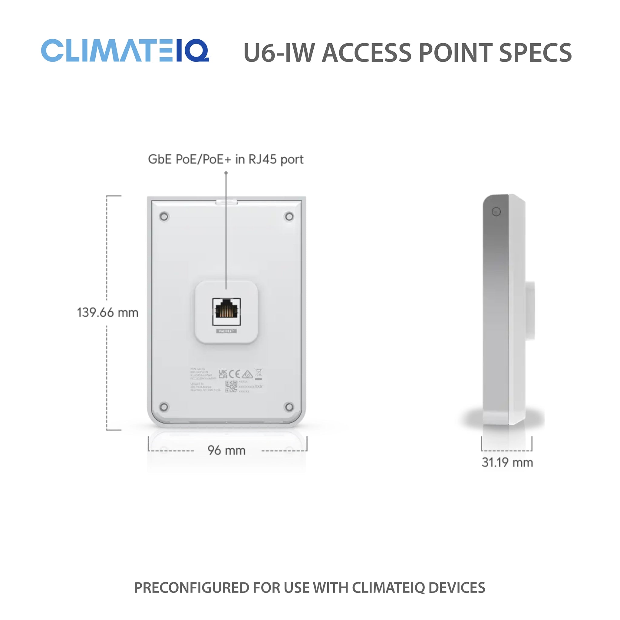 ClimateIQ U6-IW WiFi Access Point