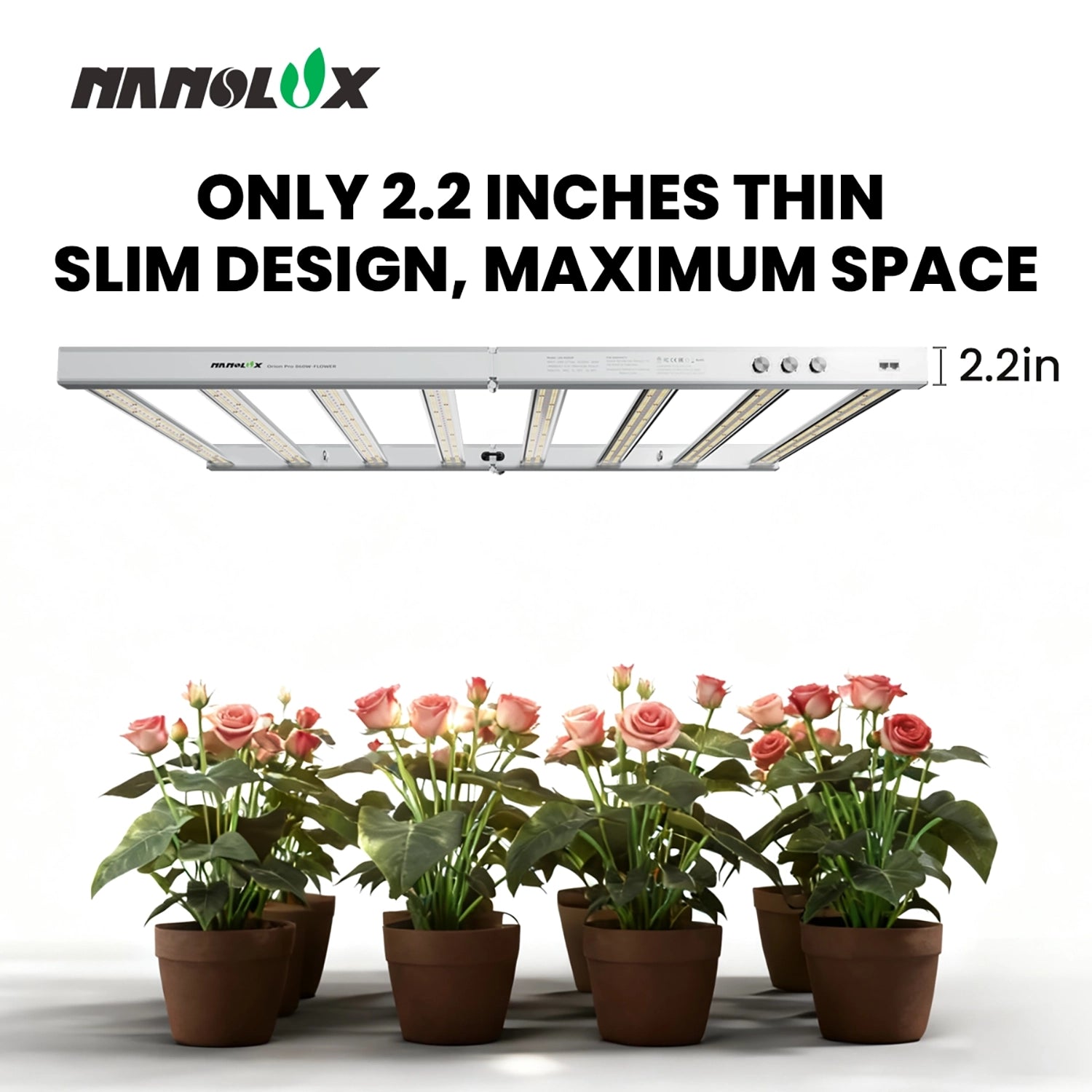 NanoLux Orion Pro 860 Watt Flower Full Spectrum Tunable + UV + Far Red LED Grow Light