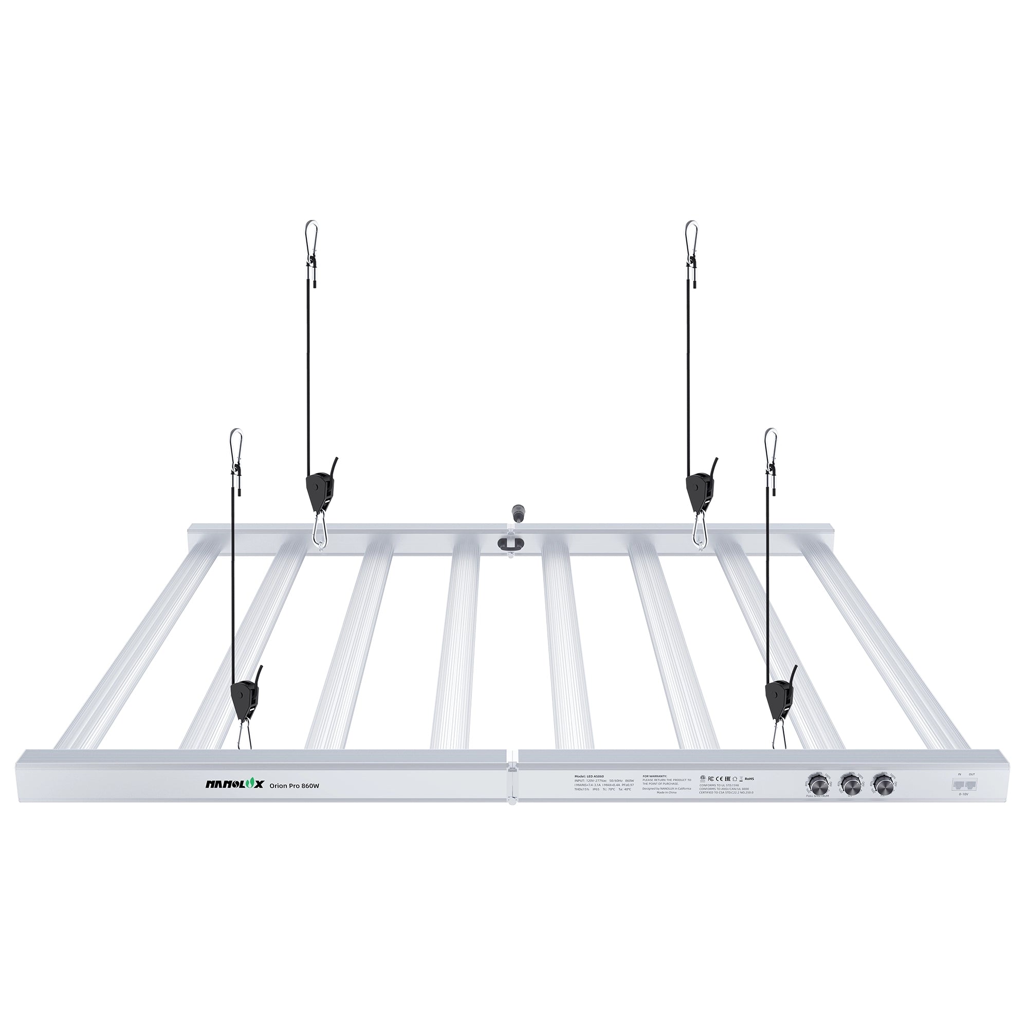 NanoLux Orion Pro 860 Watt Full Spectrum Tunable + UV + Far Red LED Grow Light, 240 Volt