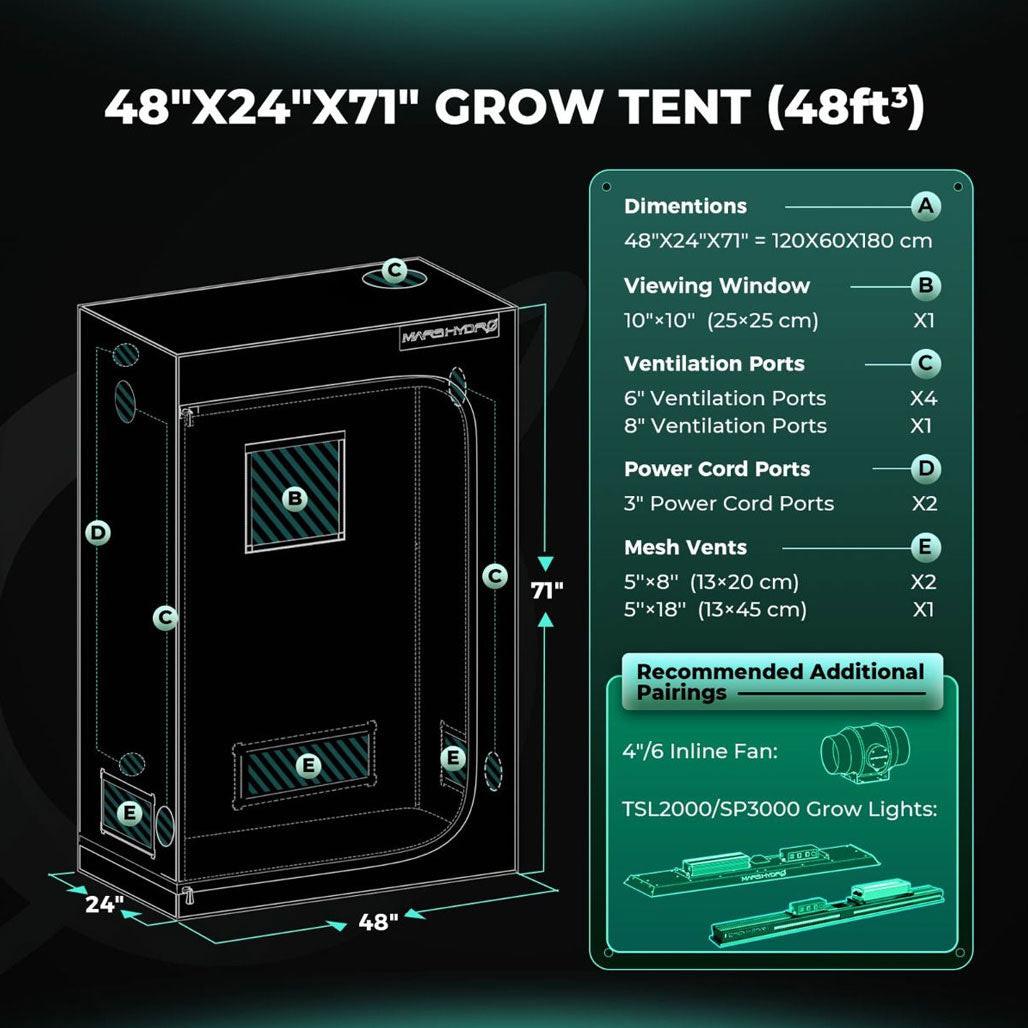Mars Hydro 2' x 4' Grow Tent