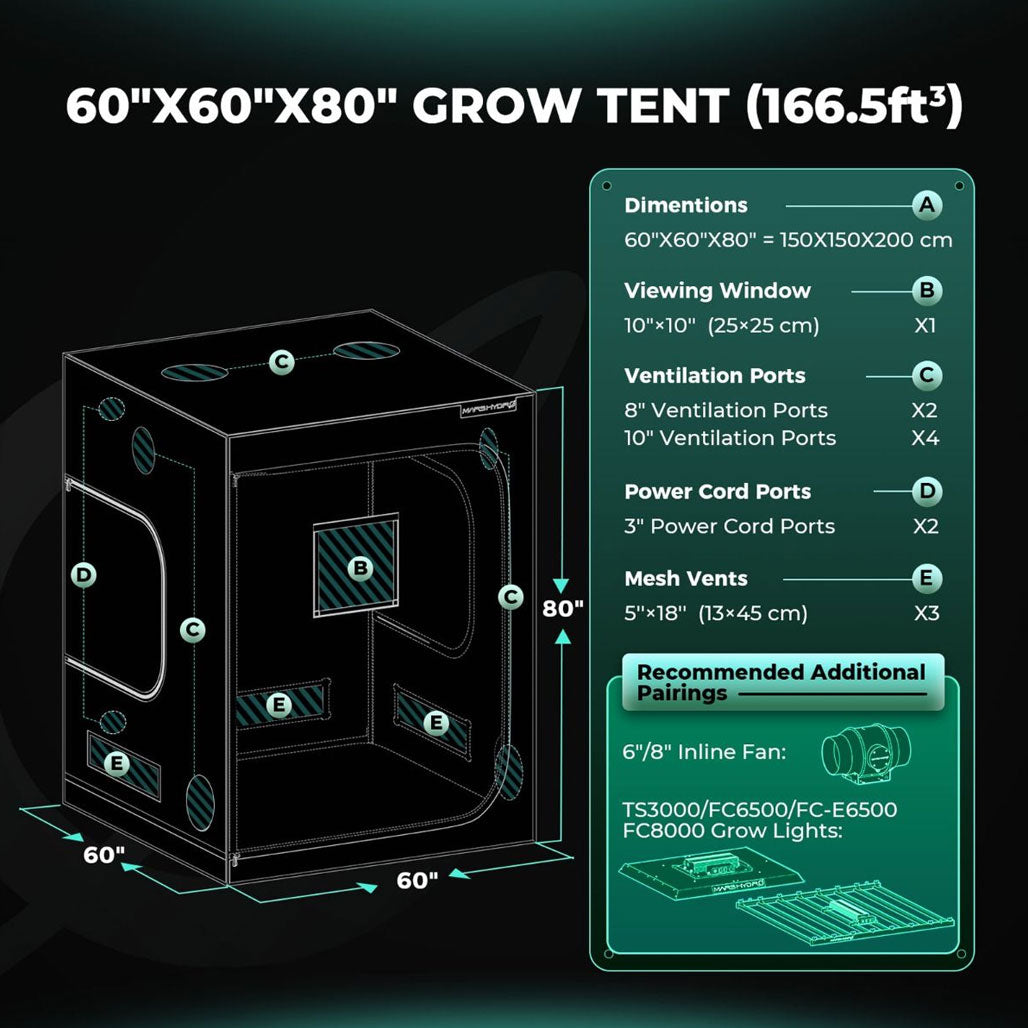 Mars Hydro 5' x 5' Grow Tent