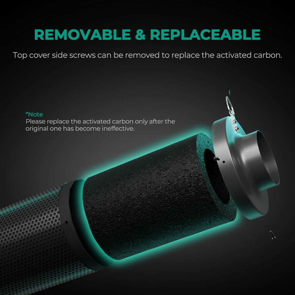 Mars Hydro Refillable Inline Carbon Filter
