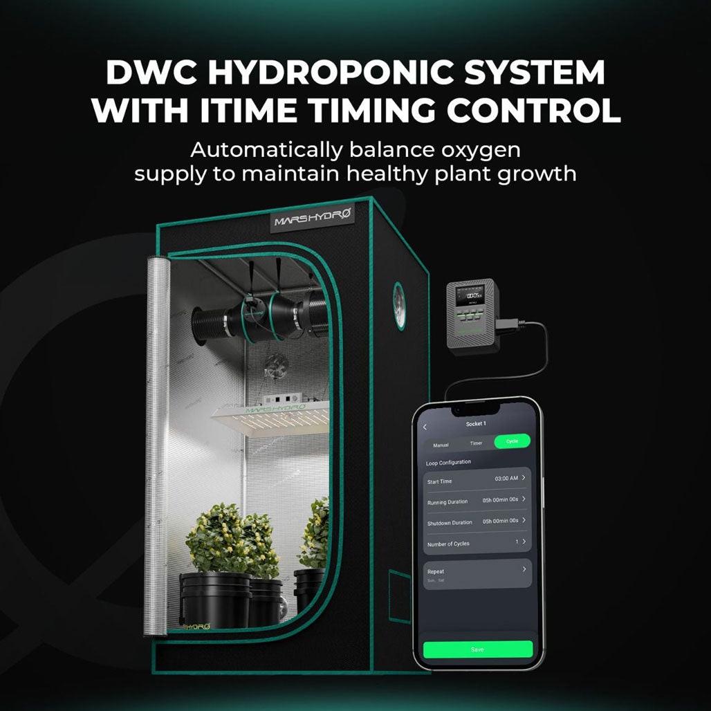 Mars Hydro 5 Gallon, 4 Bucket DWC Hydroponic System