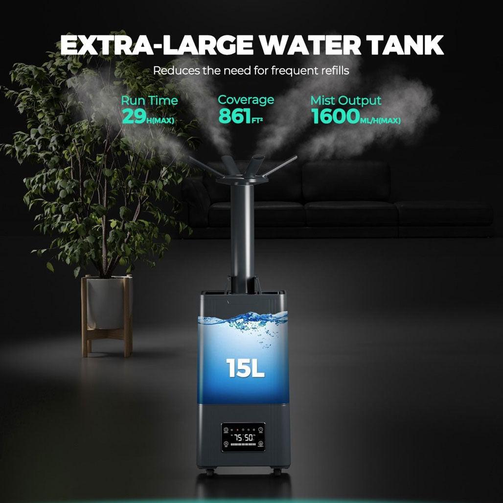 Mars Hydro Ultrasonic Cool Mist Plant Humidifier, 15 Liter