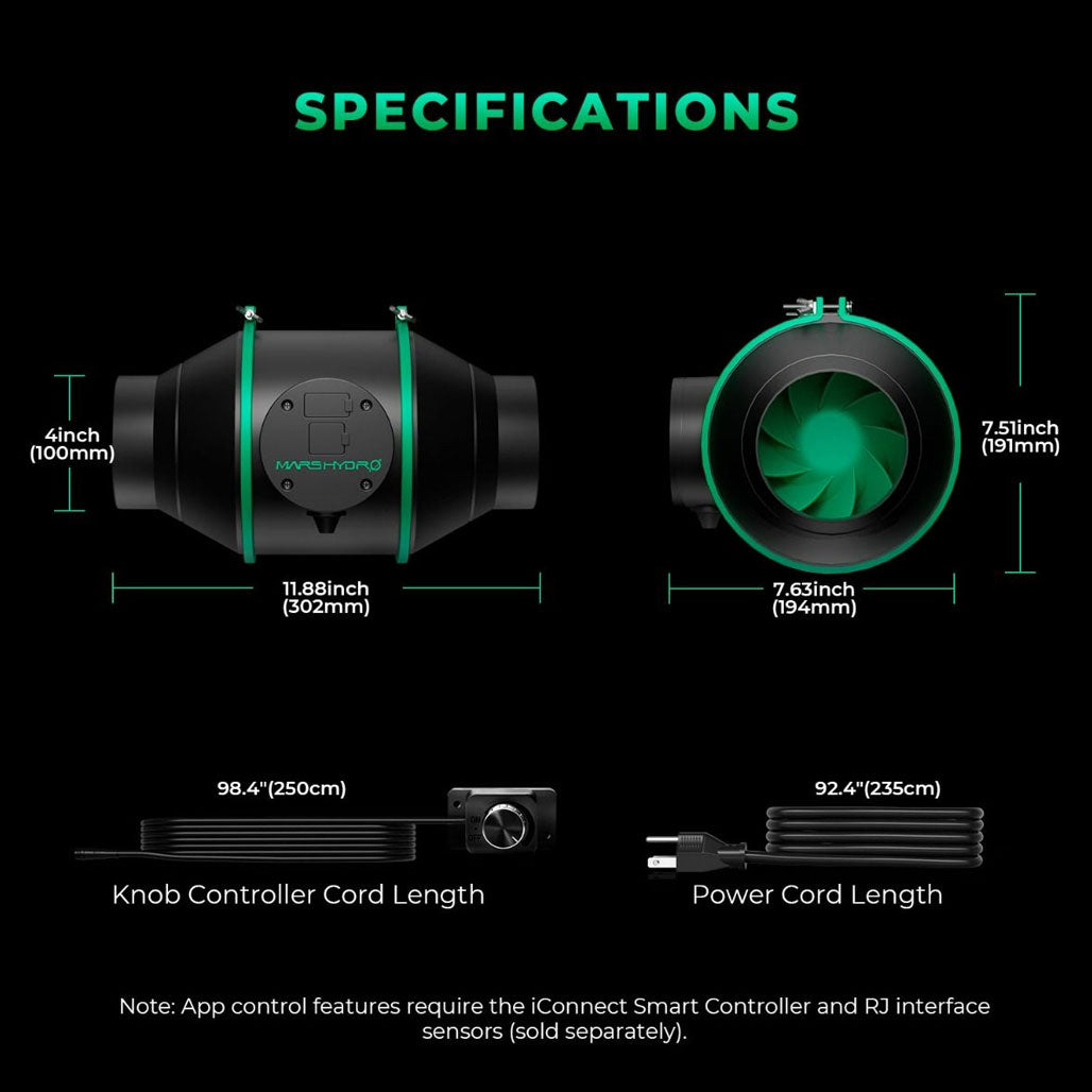 Mars Hydro iFresh Inline Duct Fan