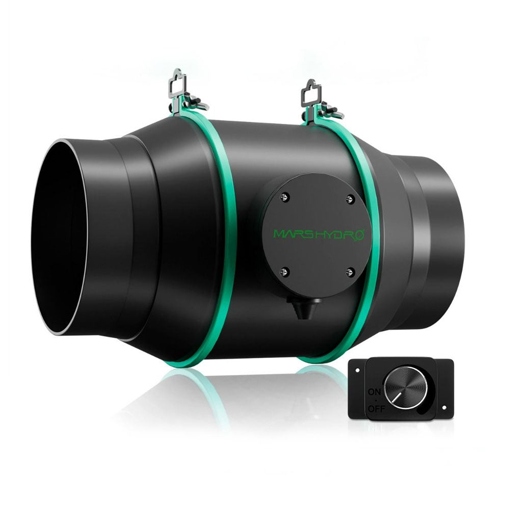 Mars Hydro 6 Inch Inline Fan With Speed Controller, 402 CFM