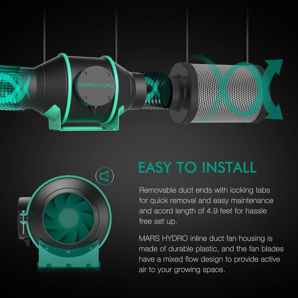 Mars Hydro Inline Fan With Thermostat Controller