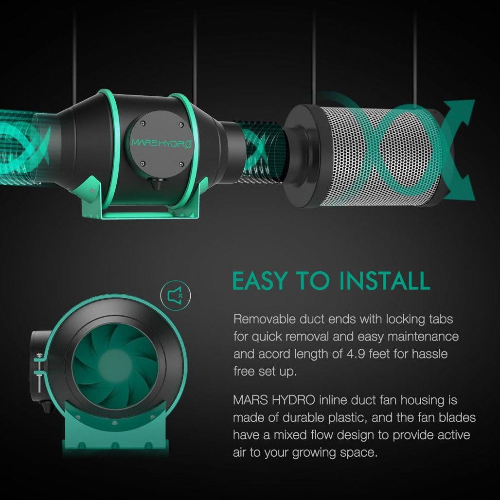 Mars Hydro Inline Fan With Thermostat Controller