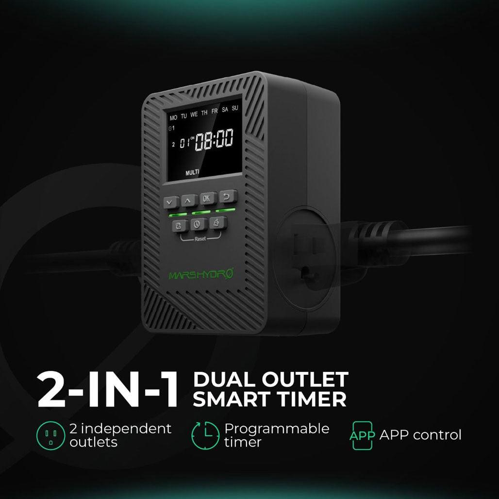 Mars Hydro iTime 2-in-1 Smart Dual Outlet Timer
