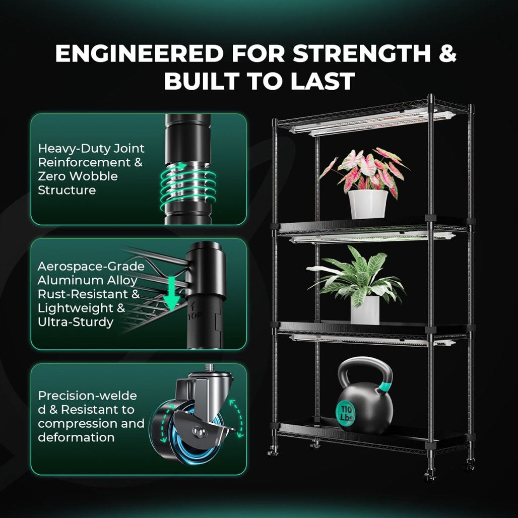 Mars Hydro 6 Tier Clone & Propagation Lighting System
