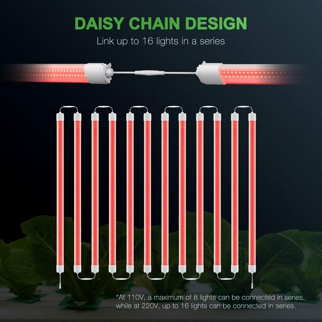 Mars Hydro VG80 Red T5 LED Grow Light Bar, Pack of 2