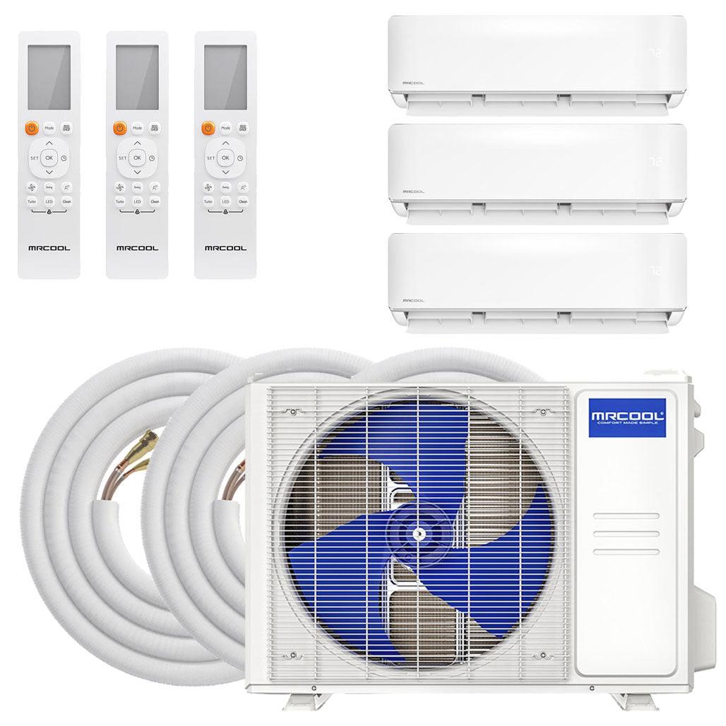 MRCOOL DIY GEN 5 Ductless Mini Split Air Conditioner With Heat Pump - 3 Zone Wall Mounted, 230 Volts