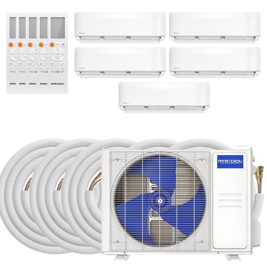MRCOOL DIY GEN 5 Ductless Mini Split Air Conditioner With Heat Pump - 5 Zone Wall Mounted, 230 Volts