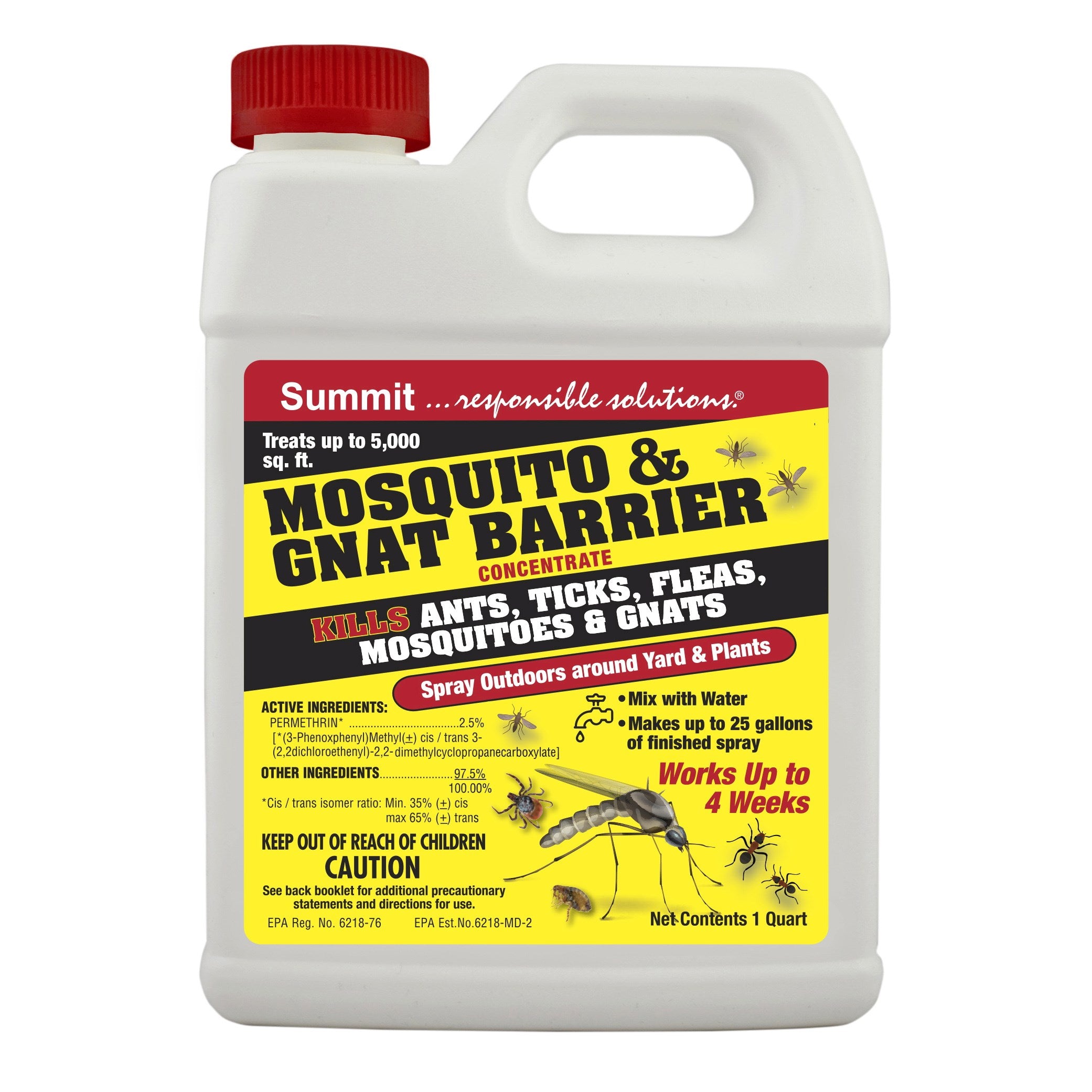 Summit Mosquito & Gnat Barrier, 32 oz., Pack of 6