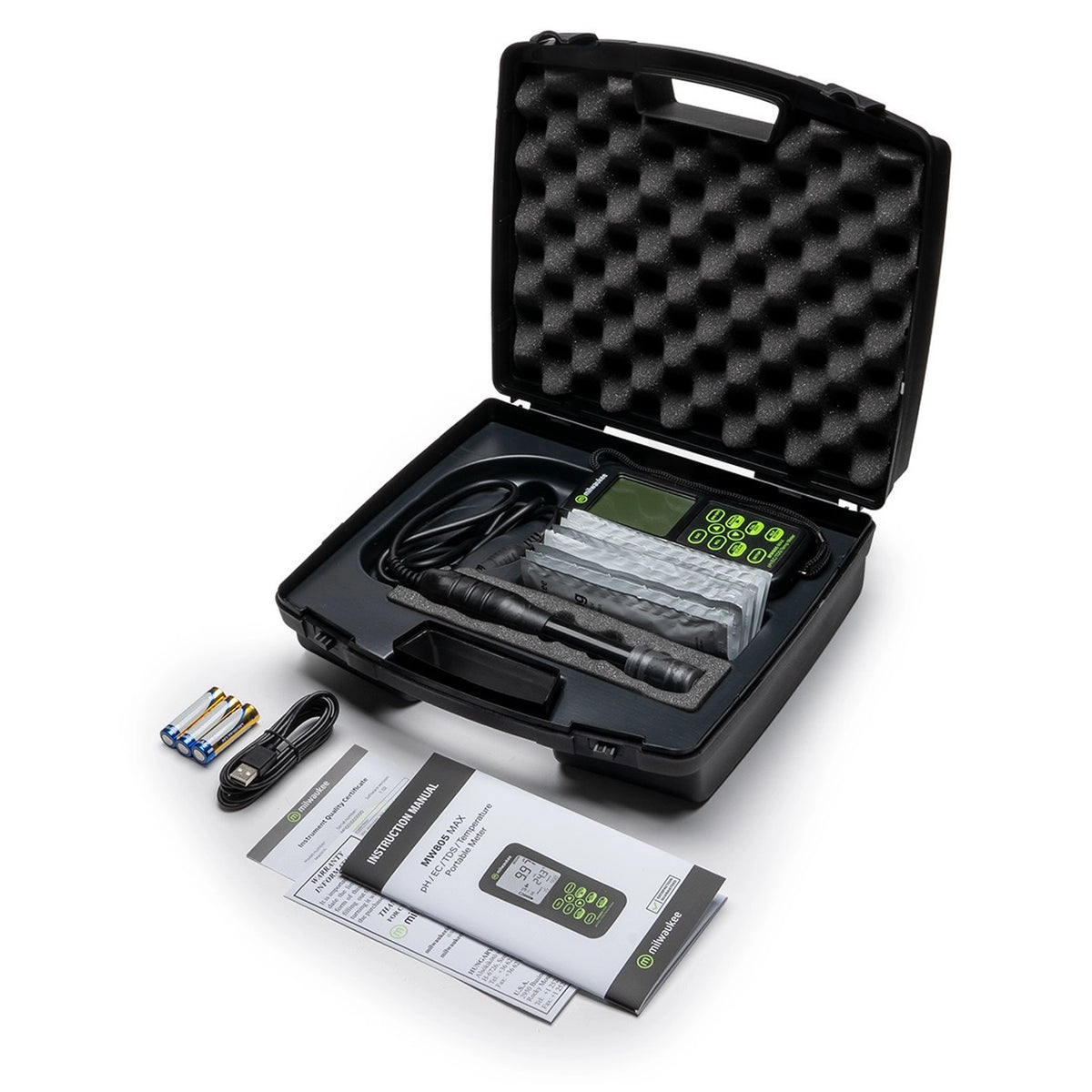 Milwaukee MW805 MAX 4-in-1 pH/EC/TDS/Temp Meter