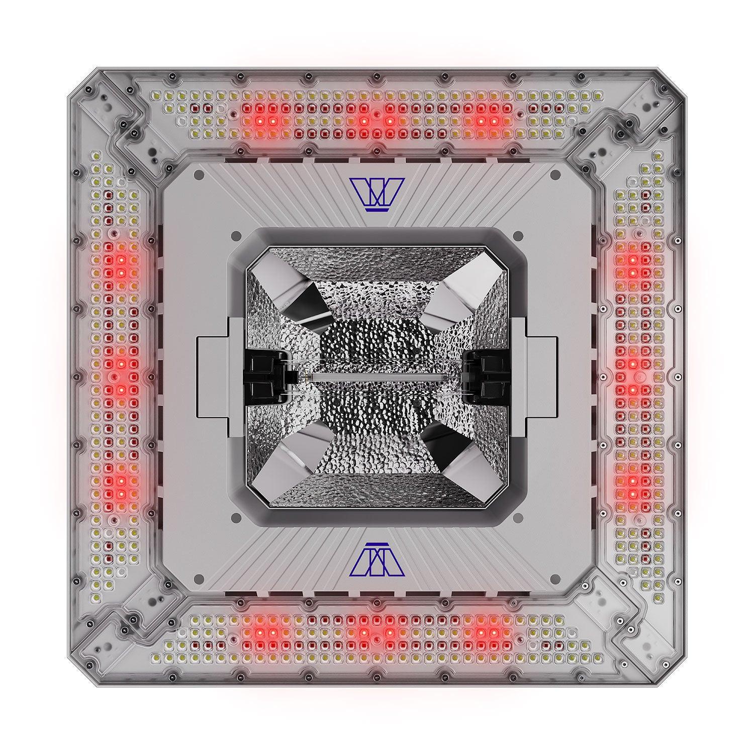 Matrix Hybrid 1000 Watt Full Spectrum HPS/LED Grow Light, 208-277 Volt.