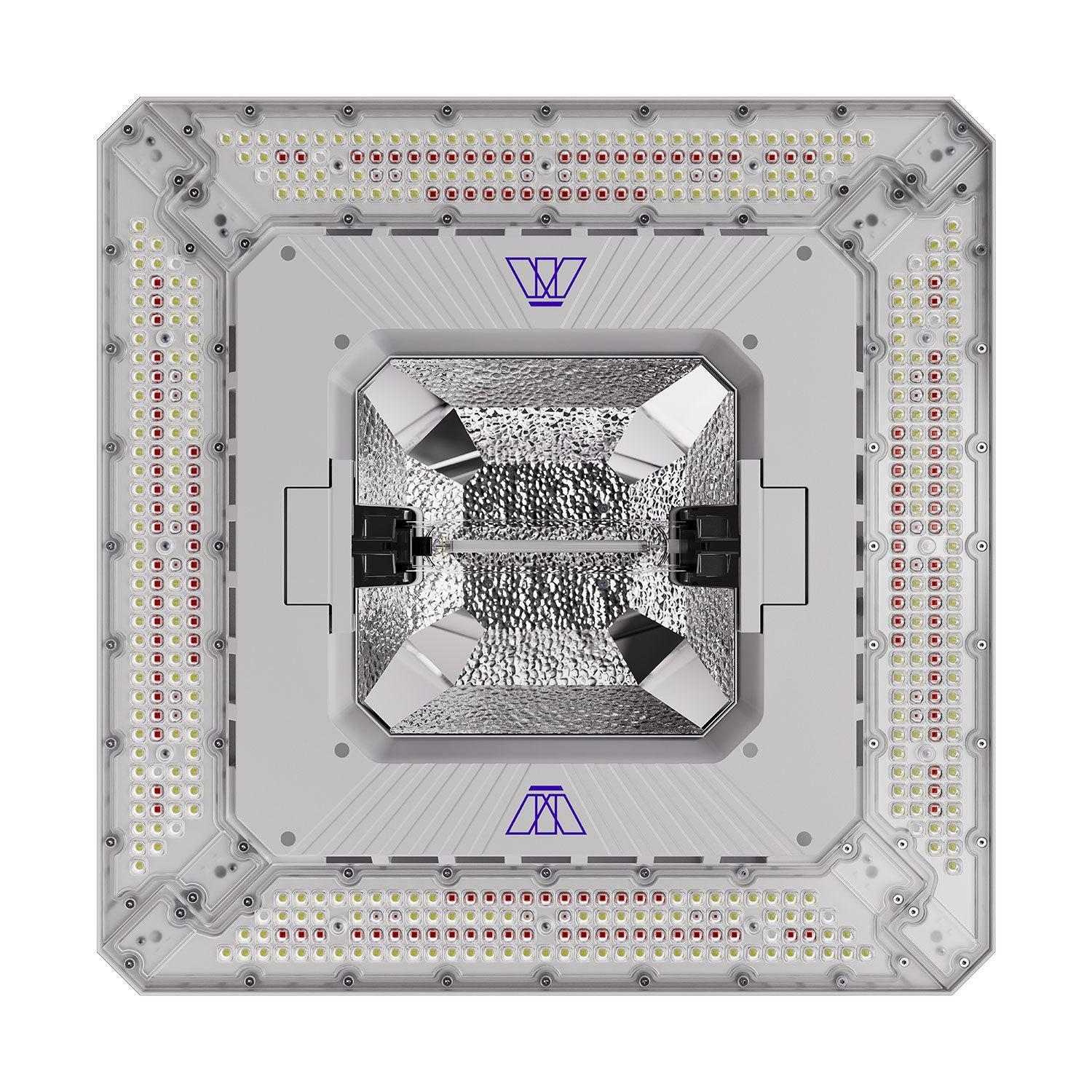 Matrix Hybrid 1000 Watt Full Spectrum HPS/LED Grow Light, 208-277 Volt.