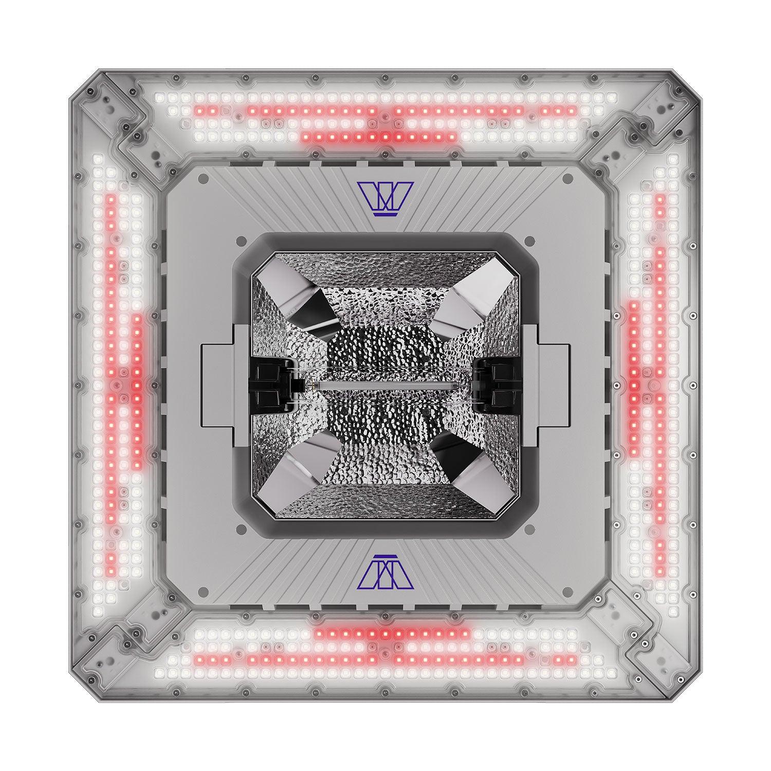 Matrix Hybrid 1000 Watt Full Spectrum HPS/LED Grow Light, 208-277 Volt.