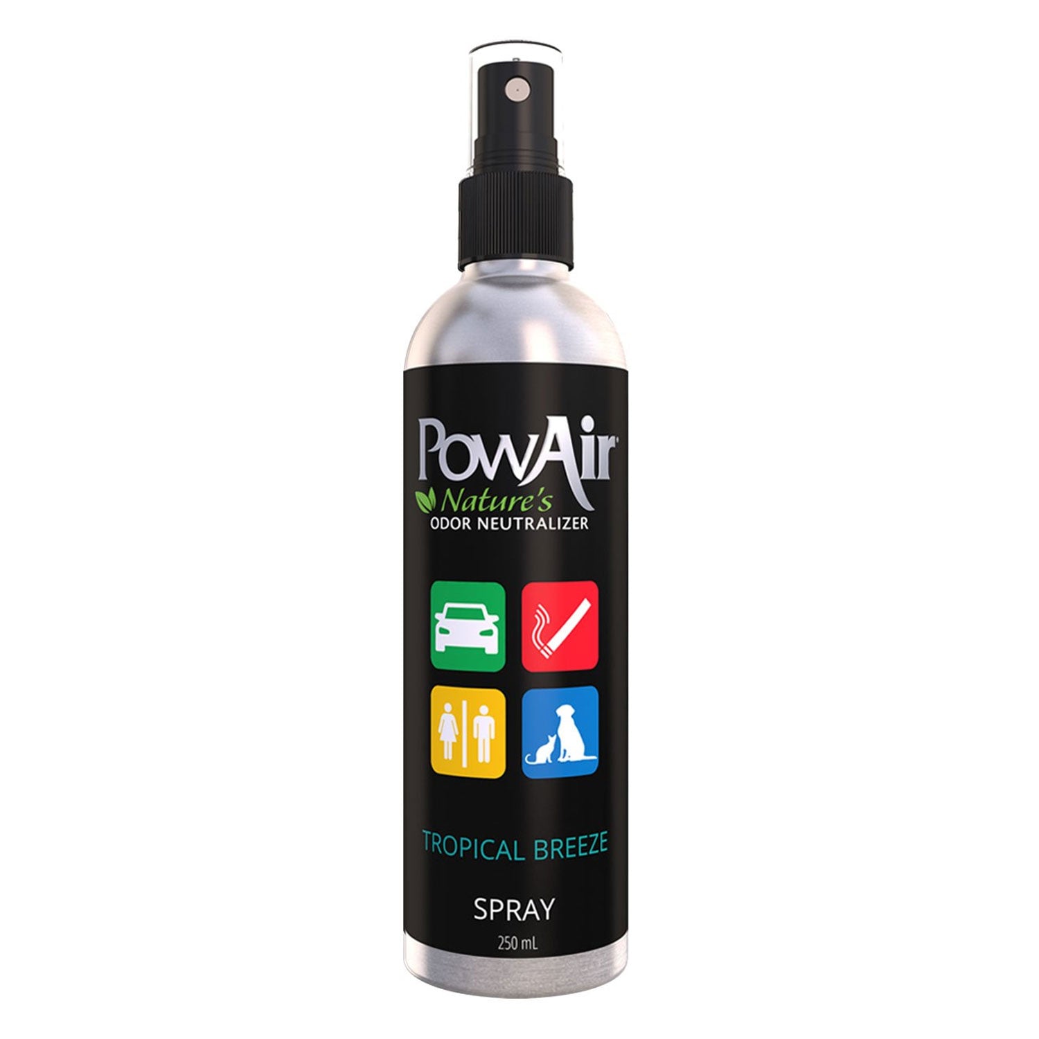 PowAir Spray Odor Neutralizer, Tropical Breeze - 8 Ounces - Case of 6