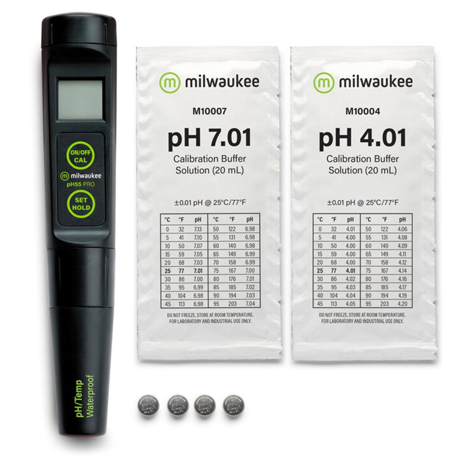 Milwaukee PH55 PRO Waterproof pH/Temp Tester with Replaceable Probe