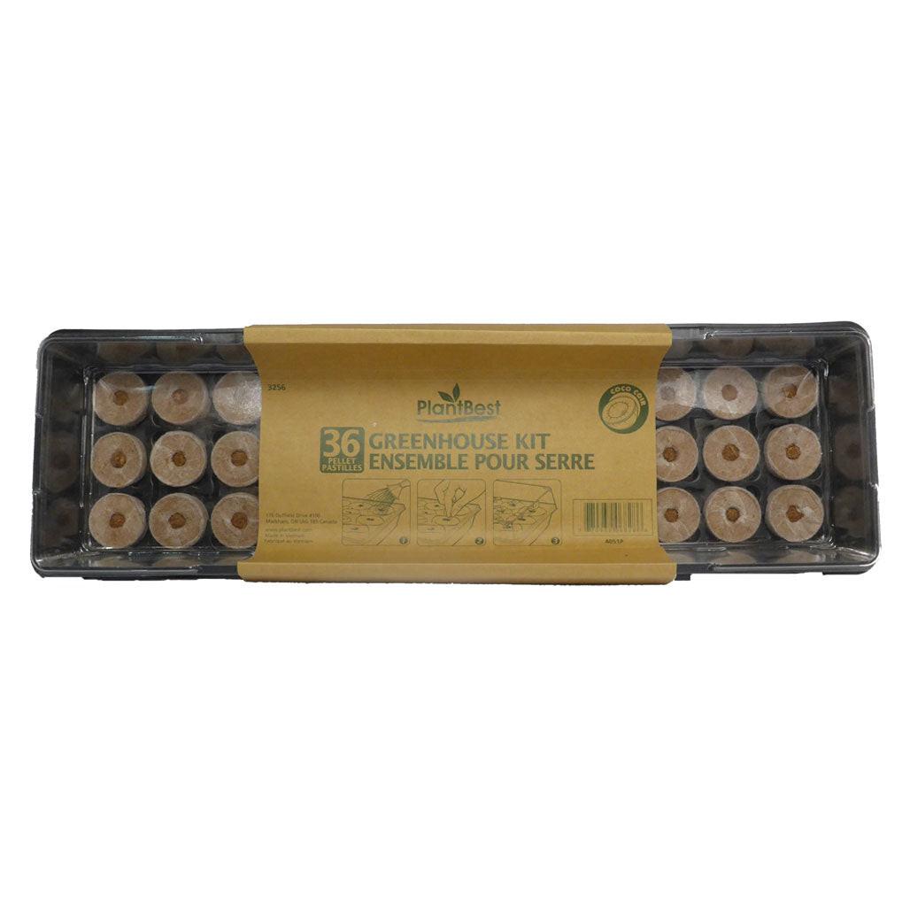 PlantBest 35mm Pellet Instant Greenhouse Kit, Pack of 36 - Case of 24.