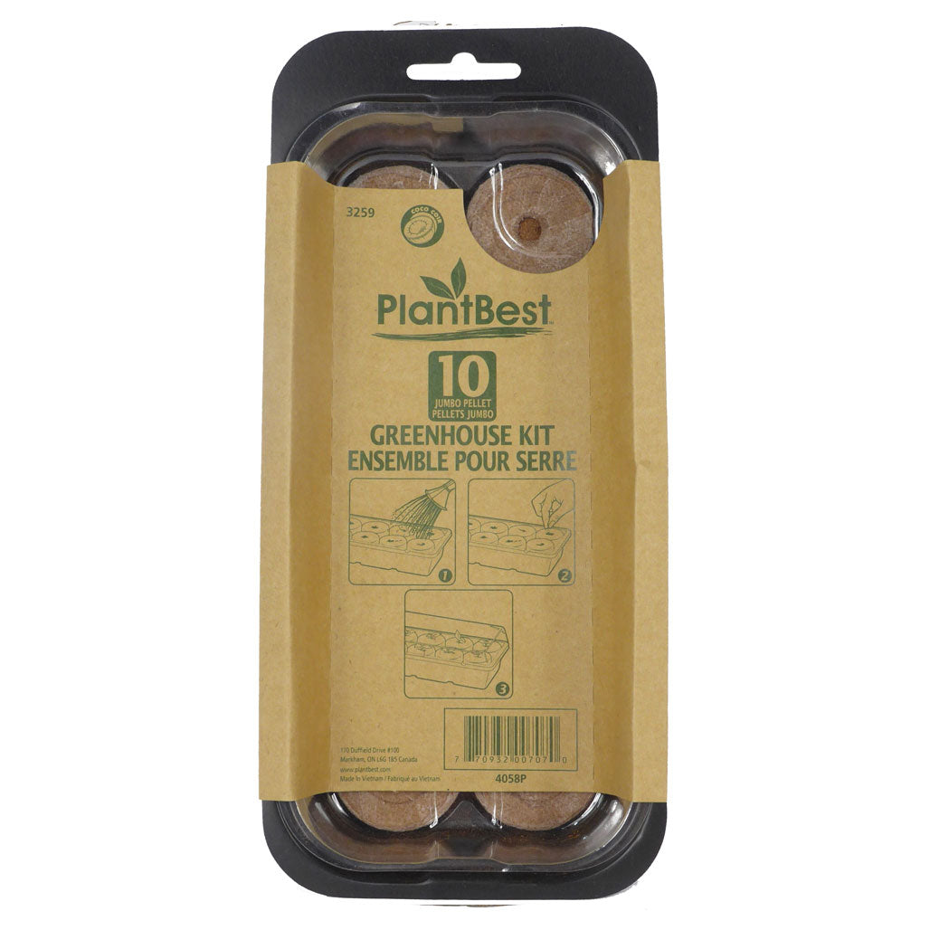 PlantBest 42mm Starting Pellet Greenhouse Kit, Pack of 10 - Case of 24