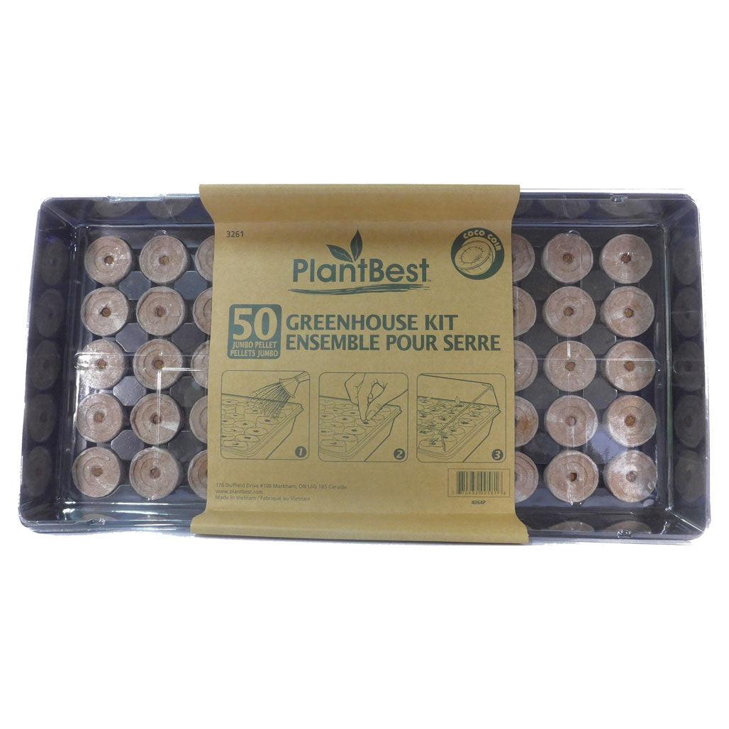 PlantBest 42mm Starting Pellet Greenhouse Kit, 50 Pellets.