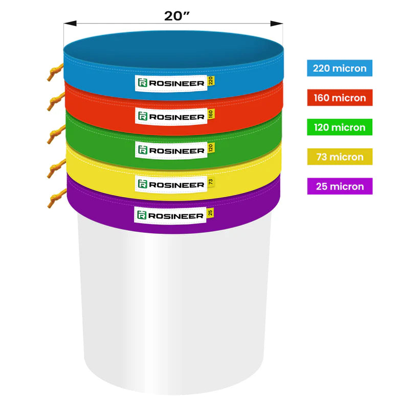 Rosineer Bubble Bag Set, 20 Gallon, Canvas & Mesh Bags