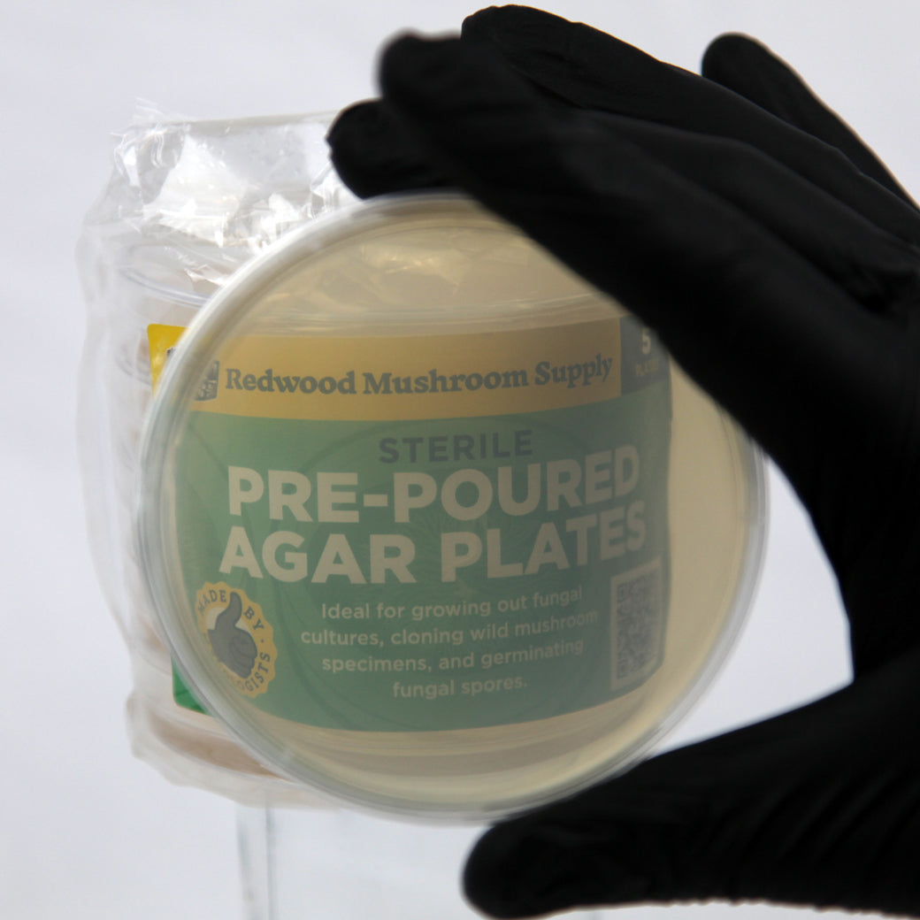 Redwood Mushroom Supply Sterile Pre-Poured Agar Plates - Pack of 5